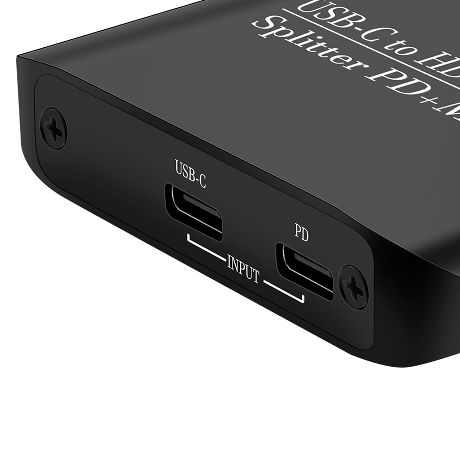4K60TYPE-C to HDMI+TYPE-C Adapter Different Same Display Power Supply Splitter