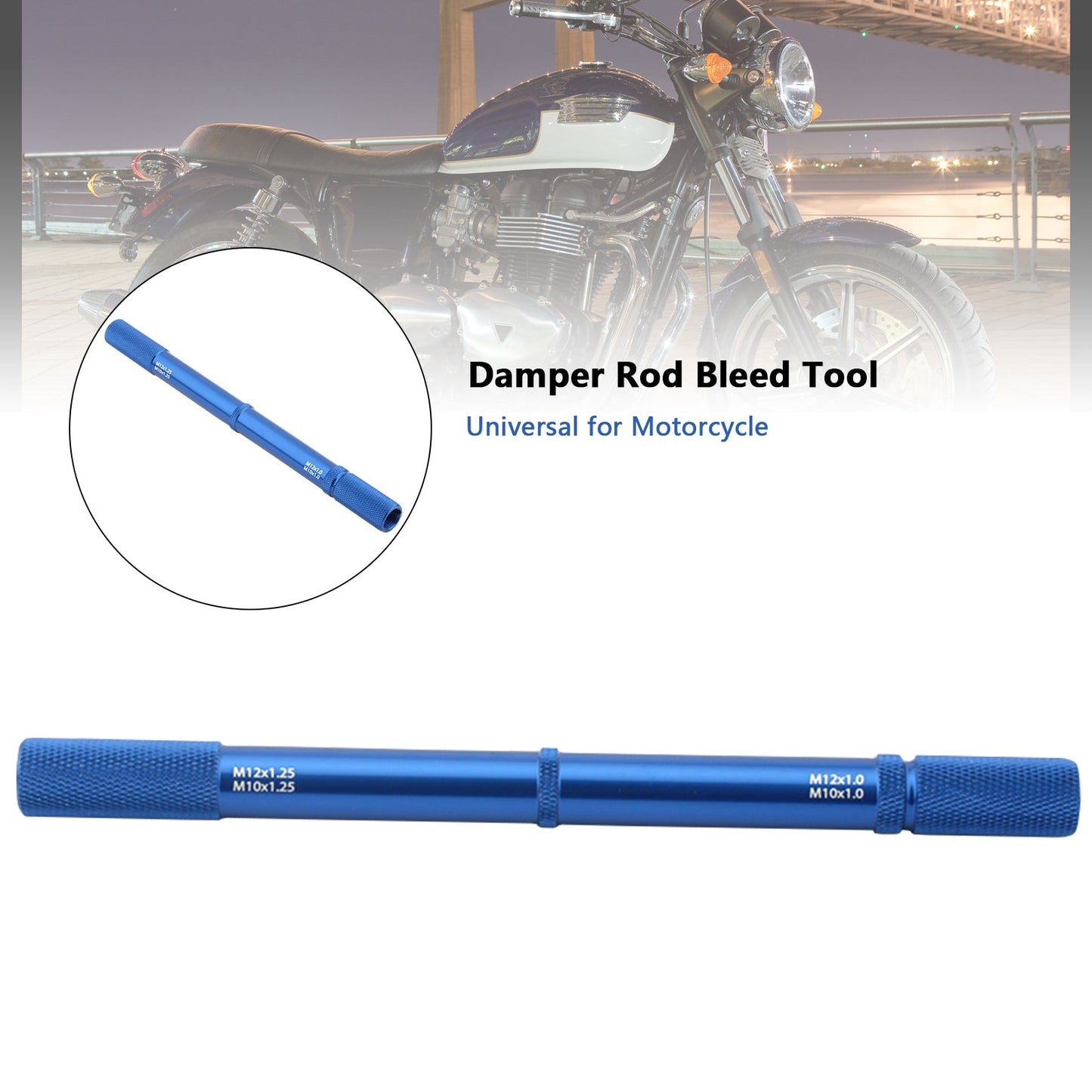 Universal Motorcycle Fork Bleed Tool Diy Suspension Repair Damper Rod