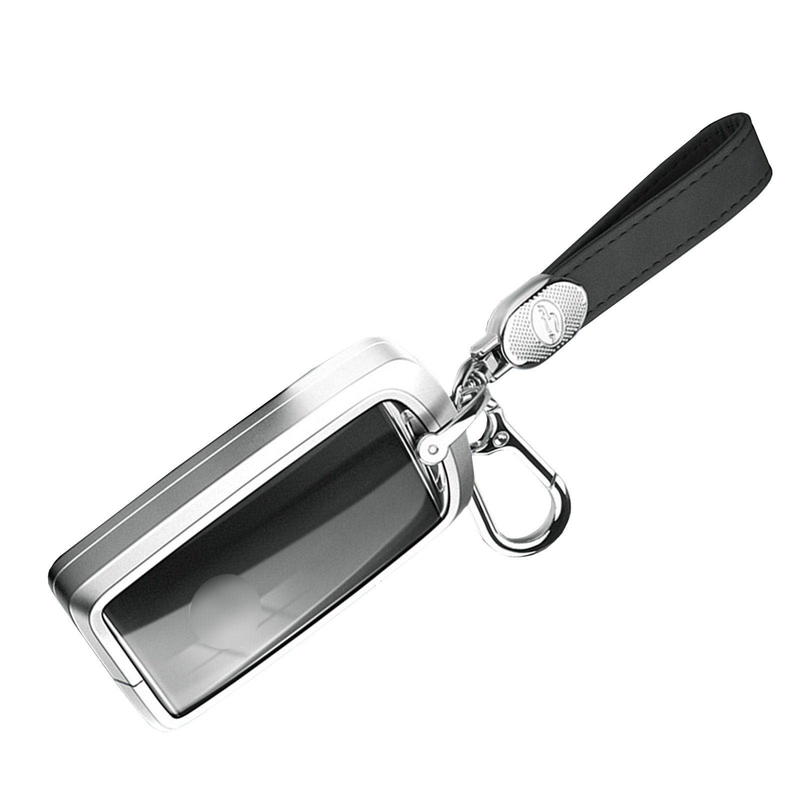 Aluminum Alloy TPU Silvery Car Key Case Cover With Buckle For Mazda CX-4 CX-5