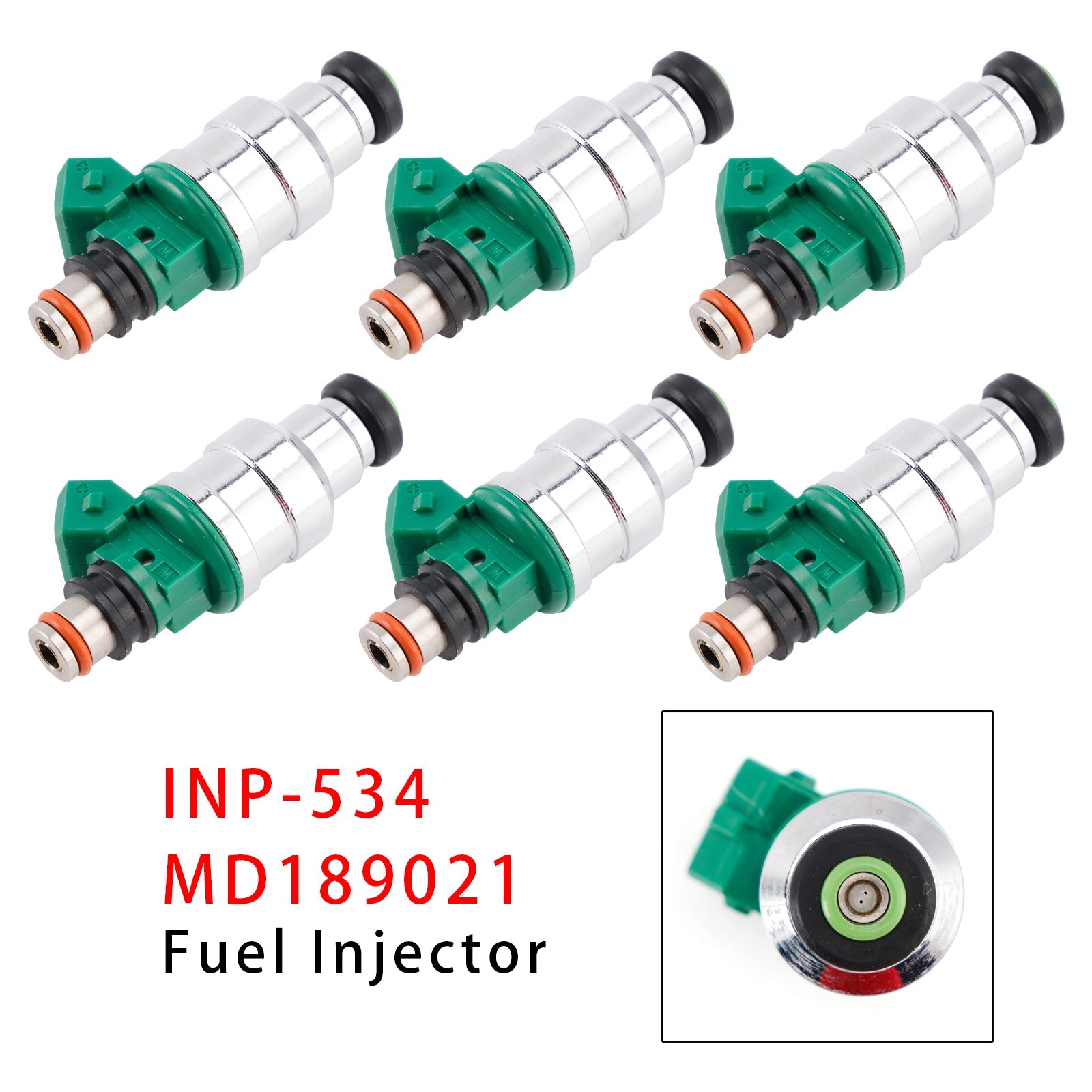 6Pcs Fuel Injector For Mitsubishi Montero 1994-1996 3.5L V6 INP-534 MD189021