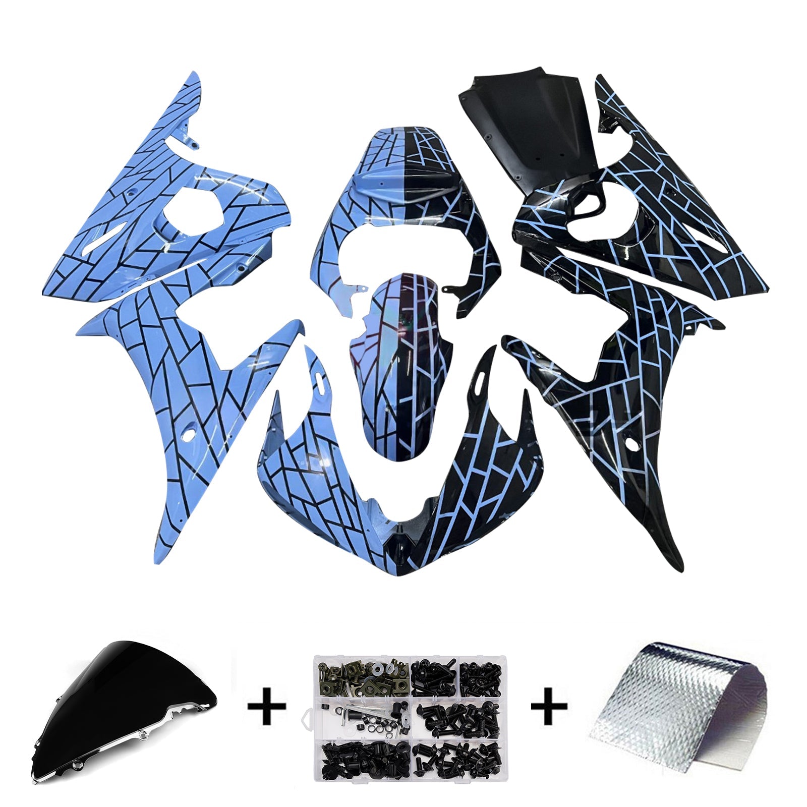 Injection Fairing Kit Bodywork For Yamaha YZF-R6 2003-2004 R6S 2006-2009