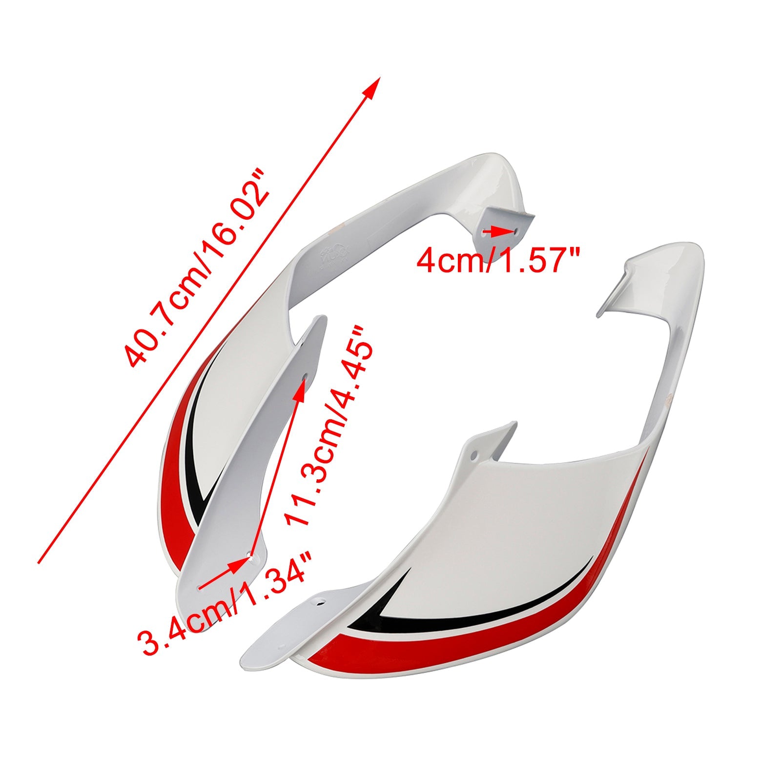 2021-2024 Yamaha YZF R1 R1M Front Side Winglets Wings Spoiler Fairing