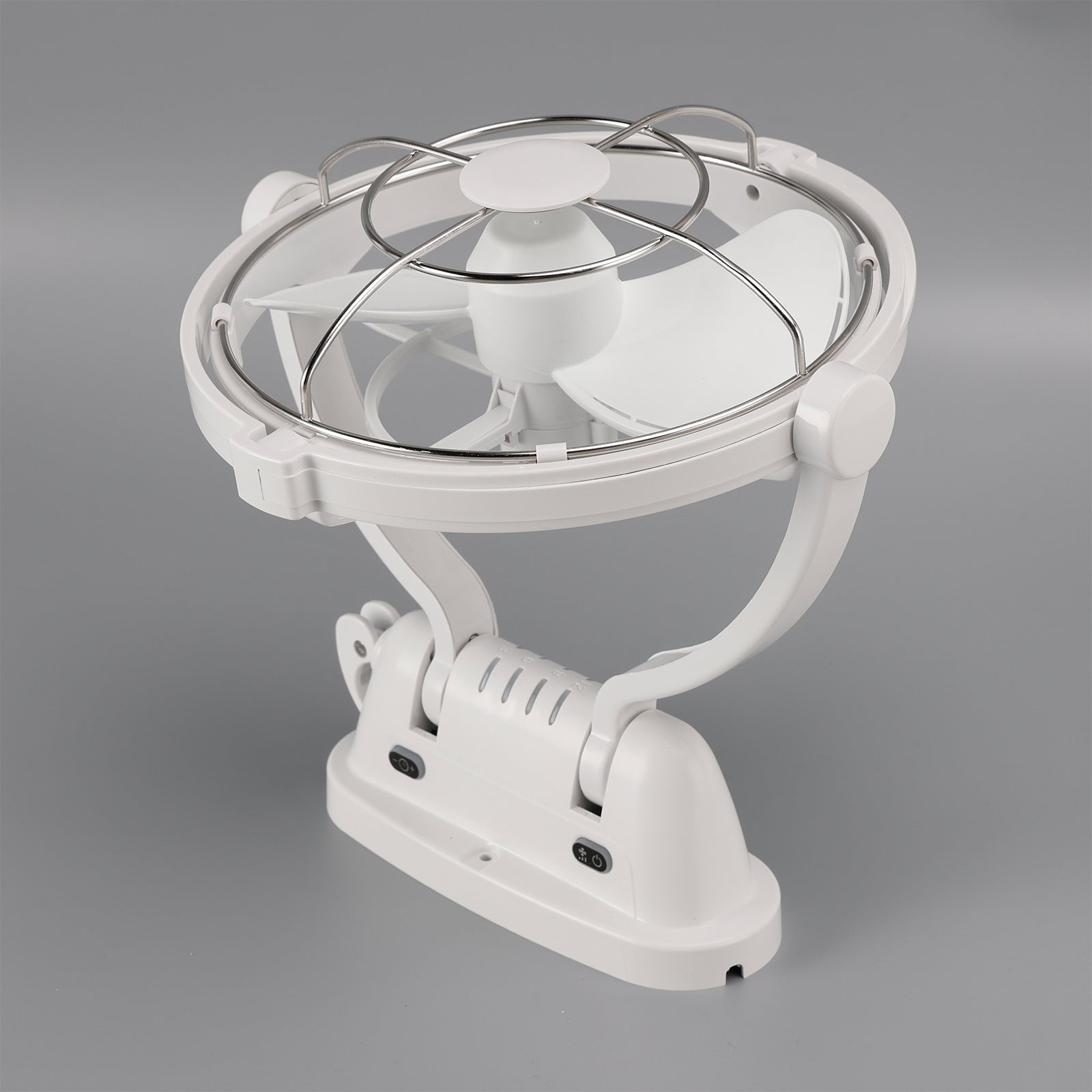 12V/24V Auto-Sensing Low-Power Draw Fan For Boats and RV White