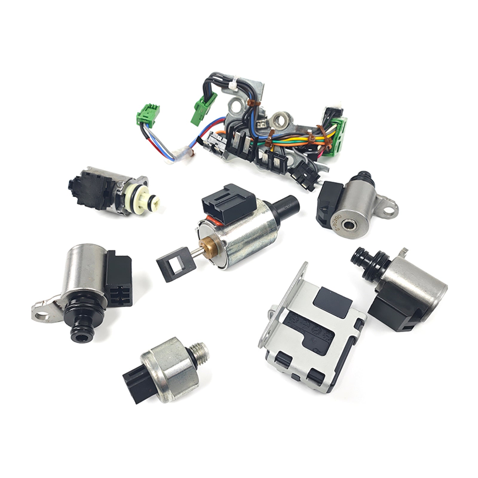 2008?C2013 Rogue ?C L4 2.5L ?C CVT FWD/AWD (RE0F10A) Transmission Solenoid Valve Kit JF011 One Senor