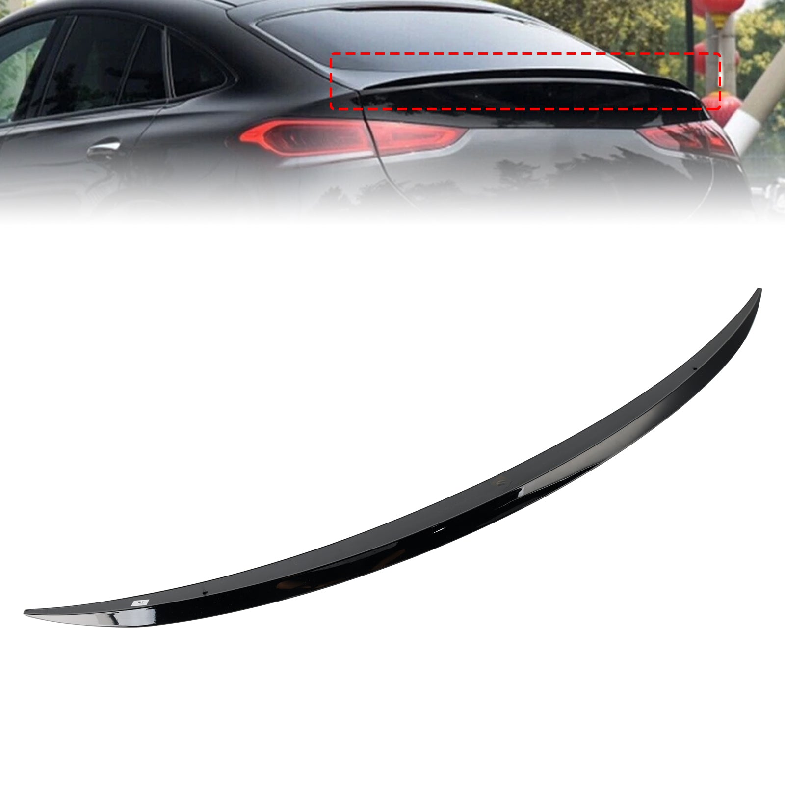 Gloss Black Rear Boot Spoiler For Benz GLE Class Coupe C167 2019+ GLE63 Style