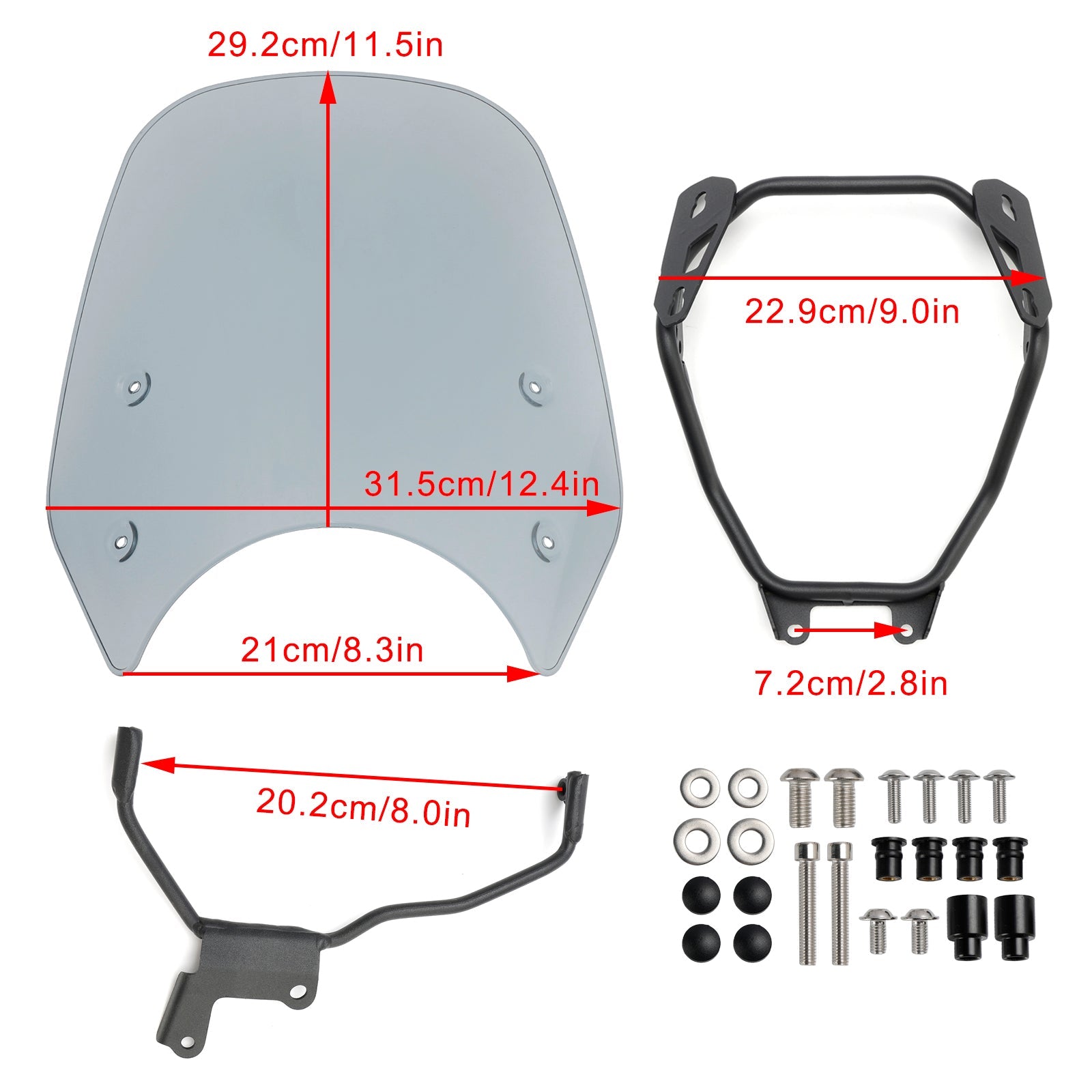 2023-2024 HONDA GB350 GB350S ABS Motorcycle Windshield WindScreen
