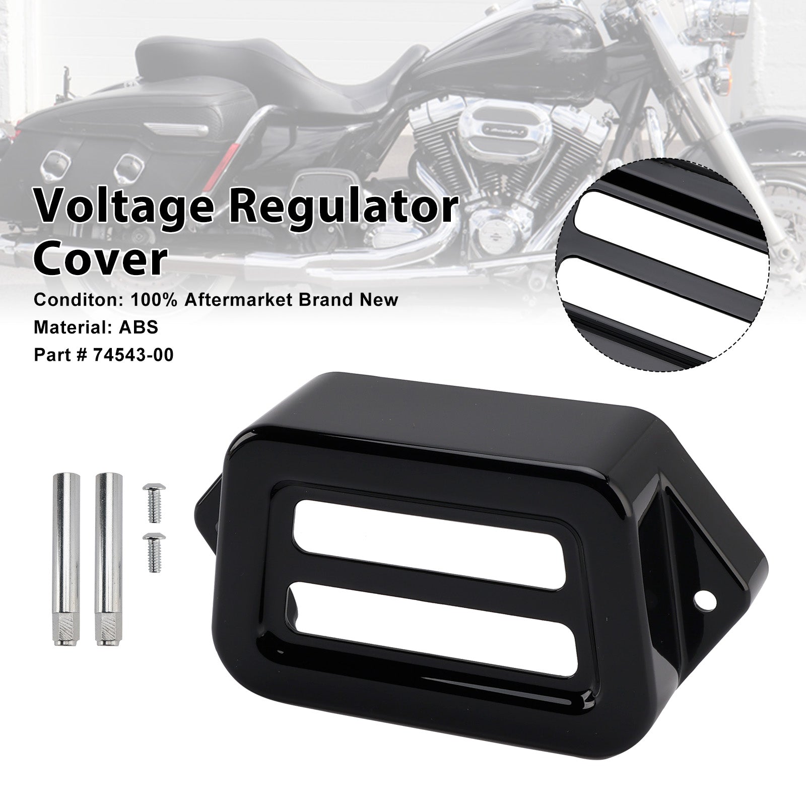 Voltage Regulator Cover For Road King Electra Street Road Glide 1997-2008