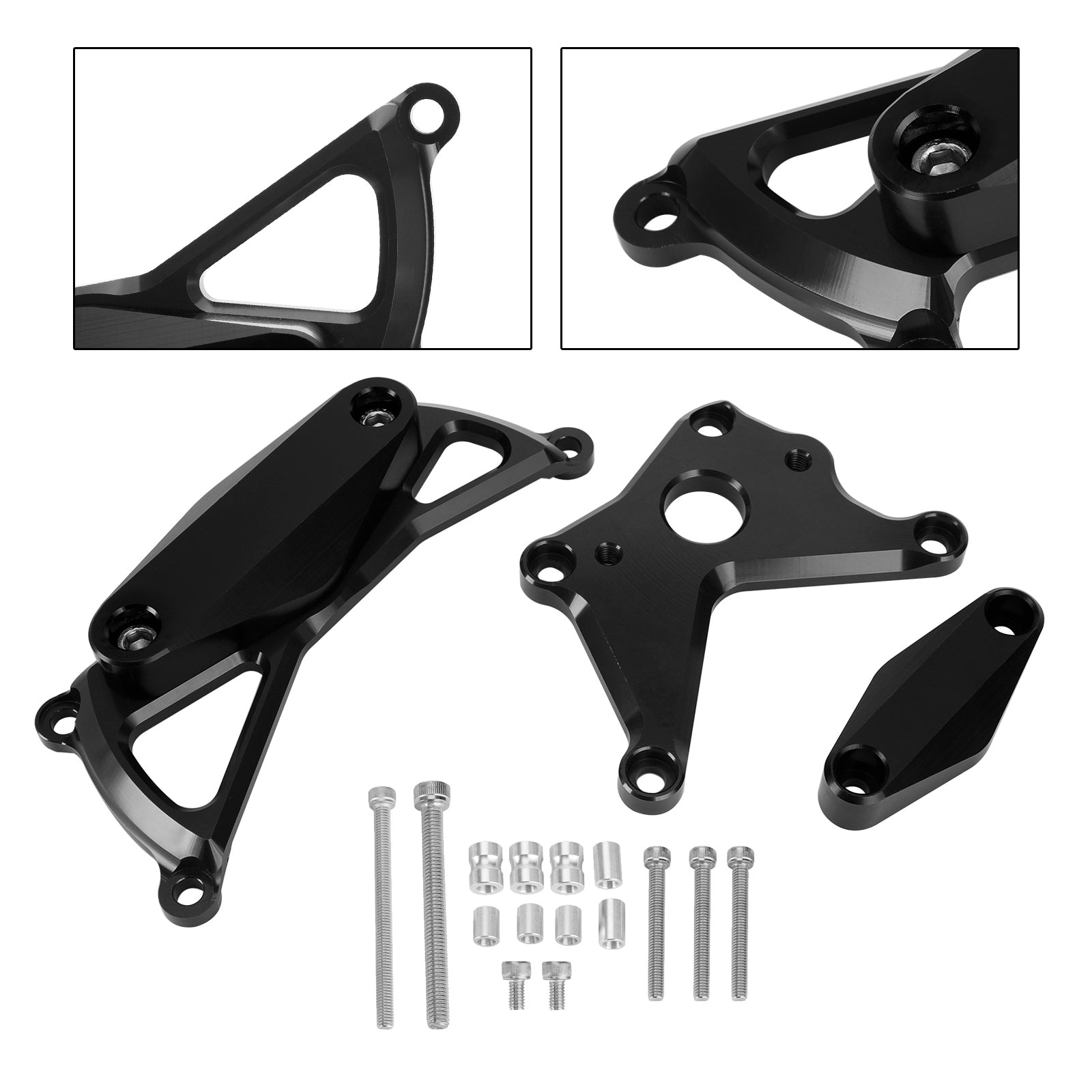 Plastic Engine Protector Cover Slider Black For Suzuki Gsx-S1000/Gt 21-22 Katana