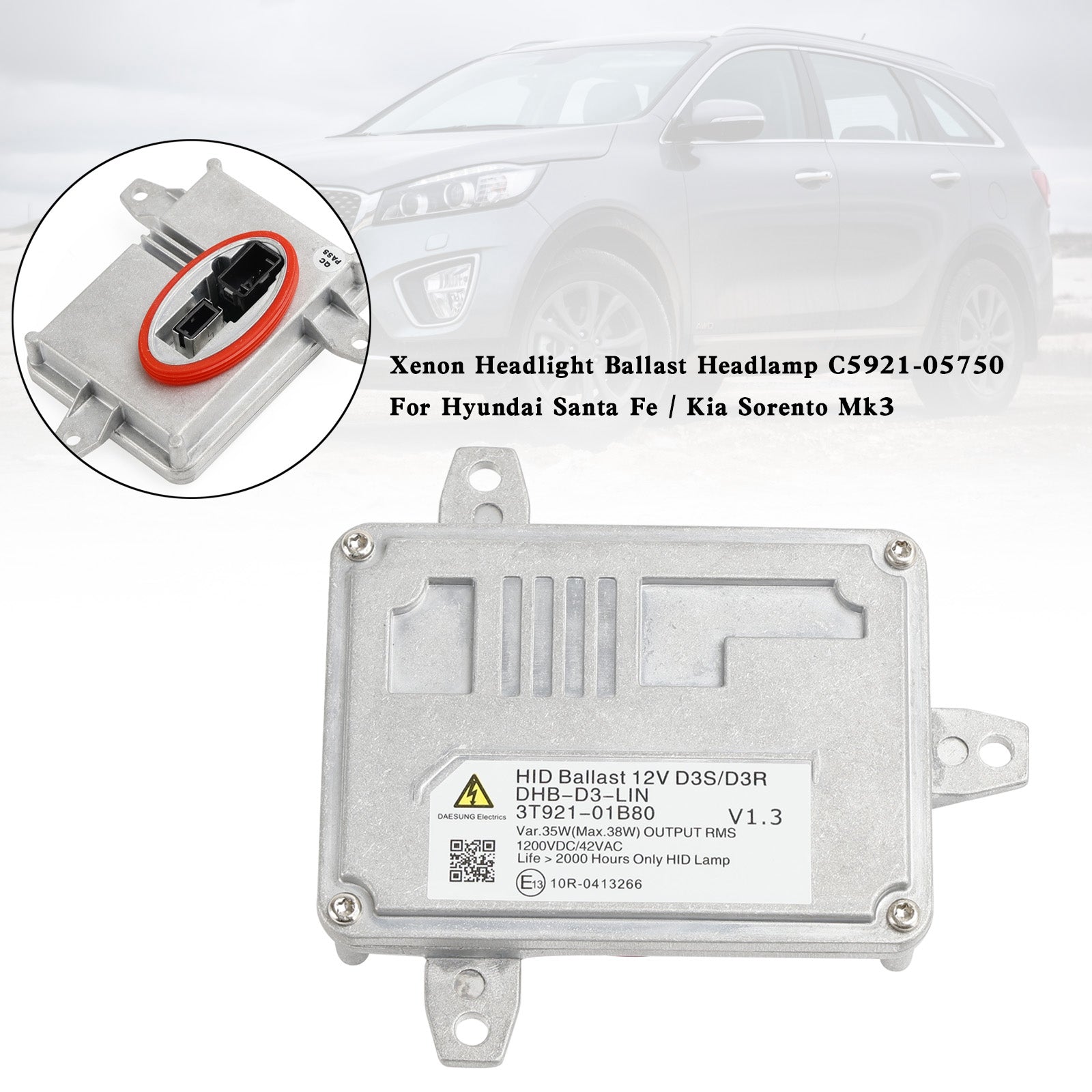 2015-2018 Kia Sorento Xenon Headlight Ballast Headlamp C5921-05750