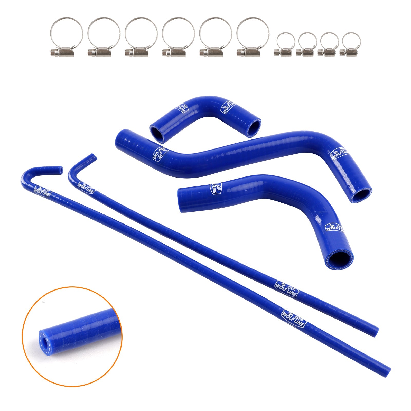 2017-2026 Kawasaki Z900 Silicone Radiator coolant Hose kit