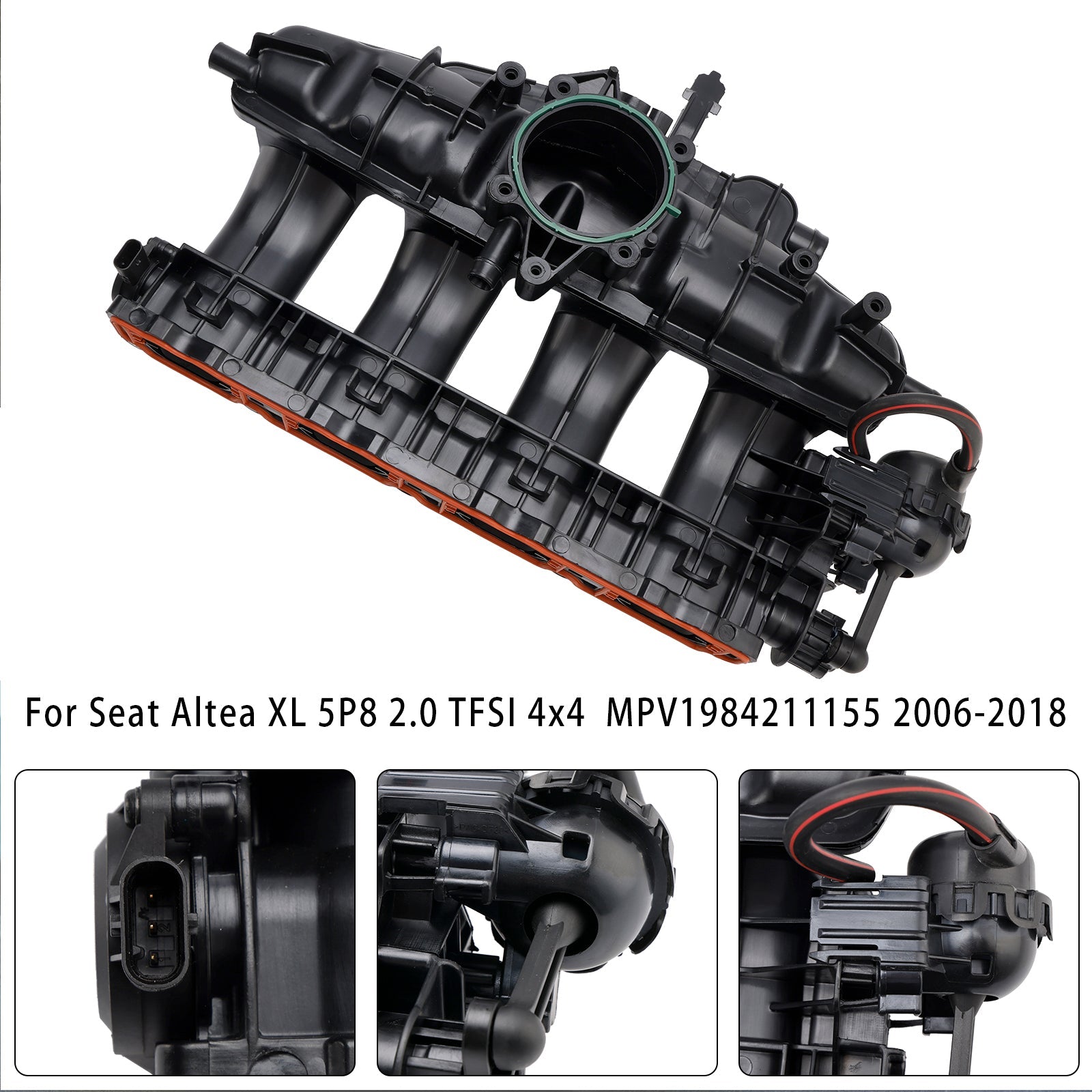 2009-2015 Volkswagen EOS CBFA or CCTA engine Air Inlet Intake Manifold 06J133201BD