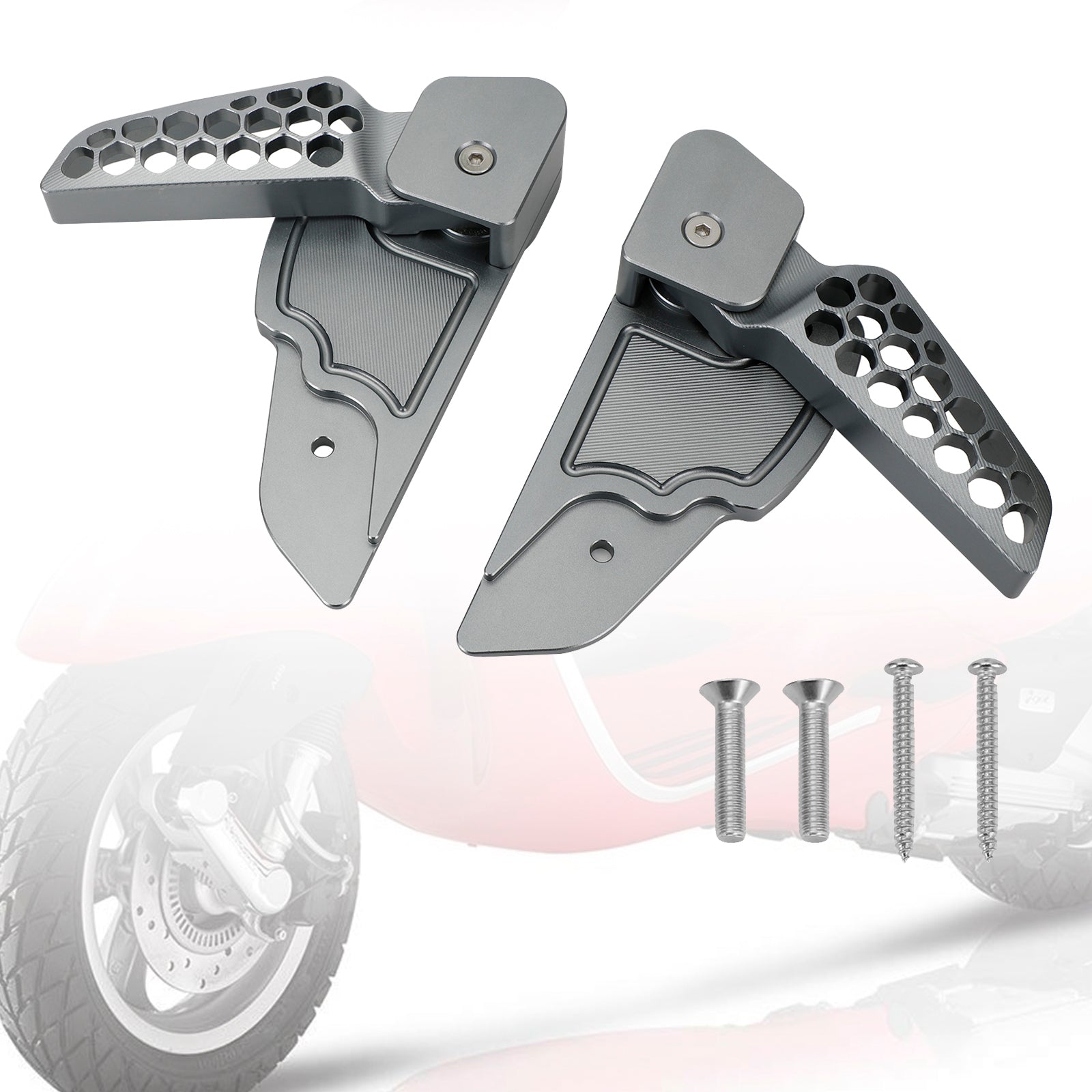 2017-2020 Vespa Primavera/Sprint 125 150 Rear Footrests Foot Peg Fedex Express