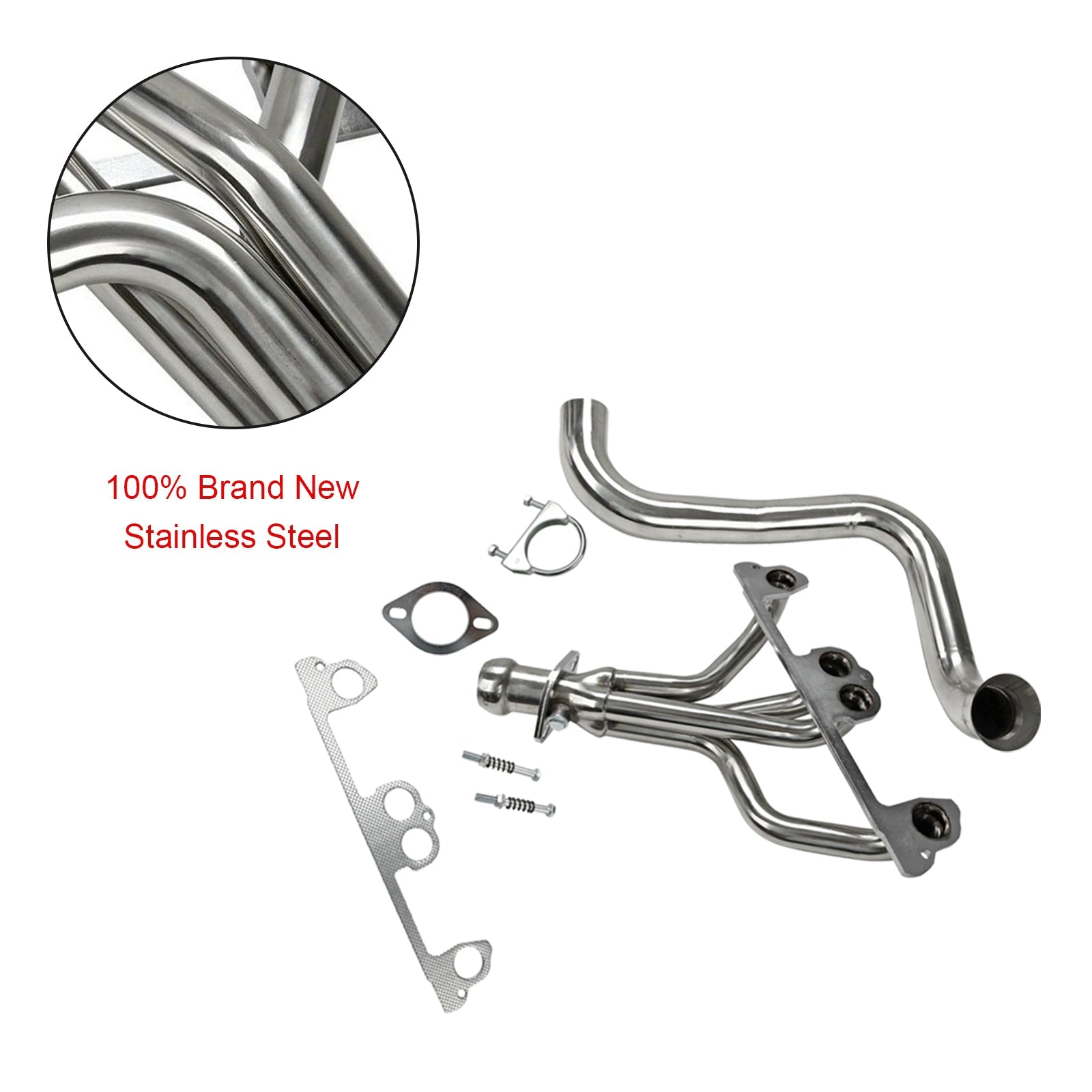 Stainless Steel Manifold Header Fit Jeep Wrangler TJ 1997-1999 2.5L L4