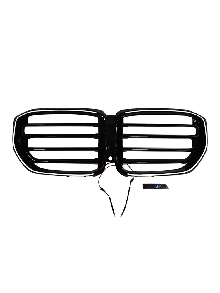 2024+ Fit BMW G05 LCI X5 Single Line W/LED M-Style Front Bumper Grille Grill