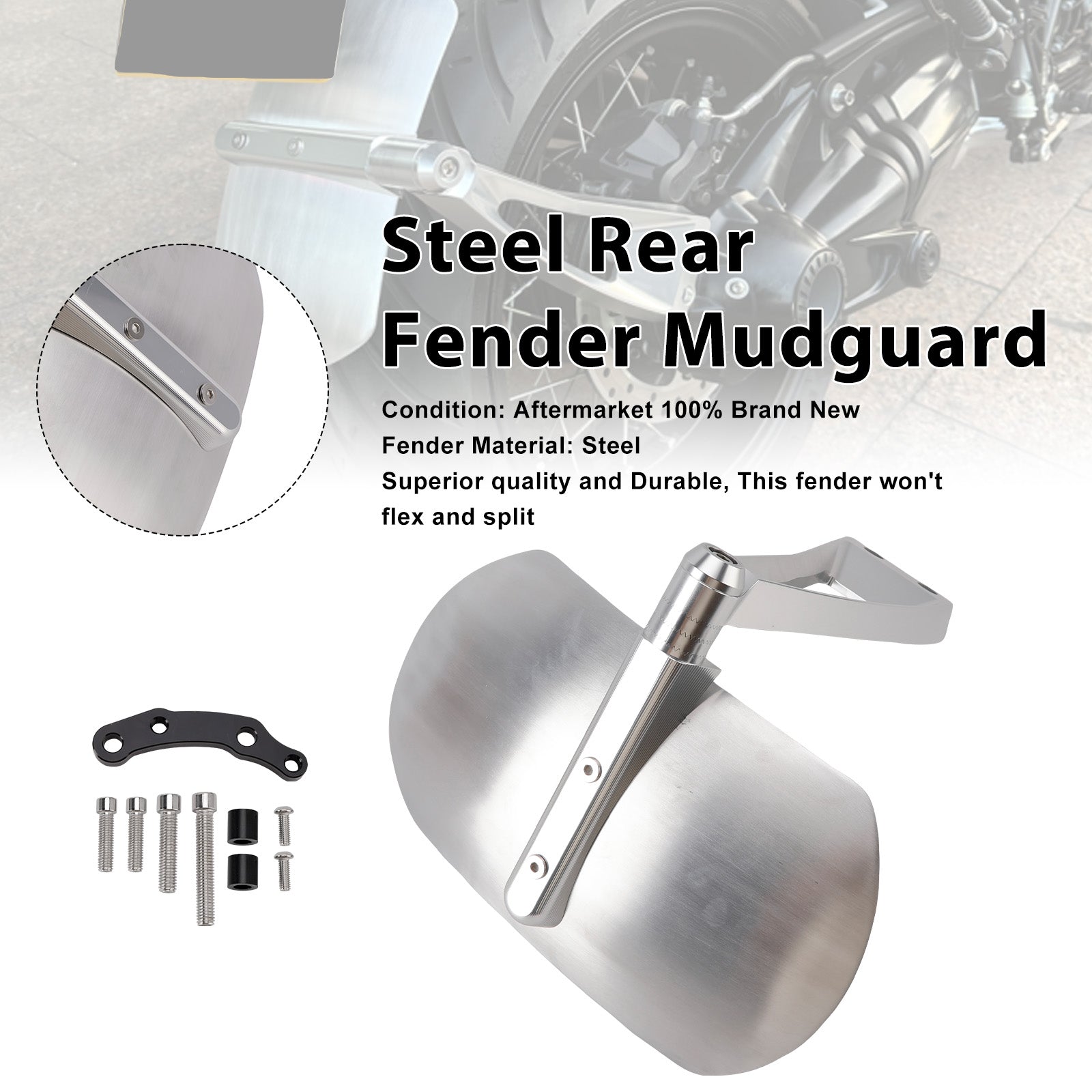 2014-2023 For BMW R nineT Scrambler Steel Rear Fender Mudguard