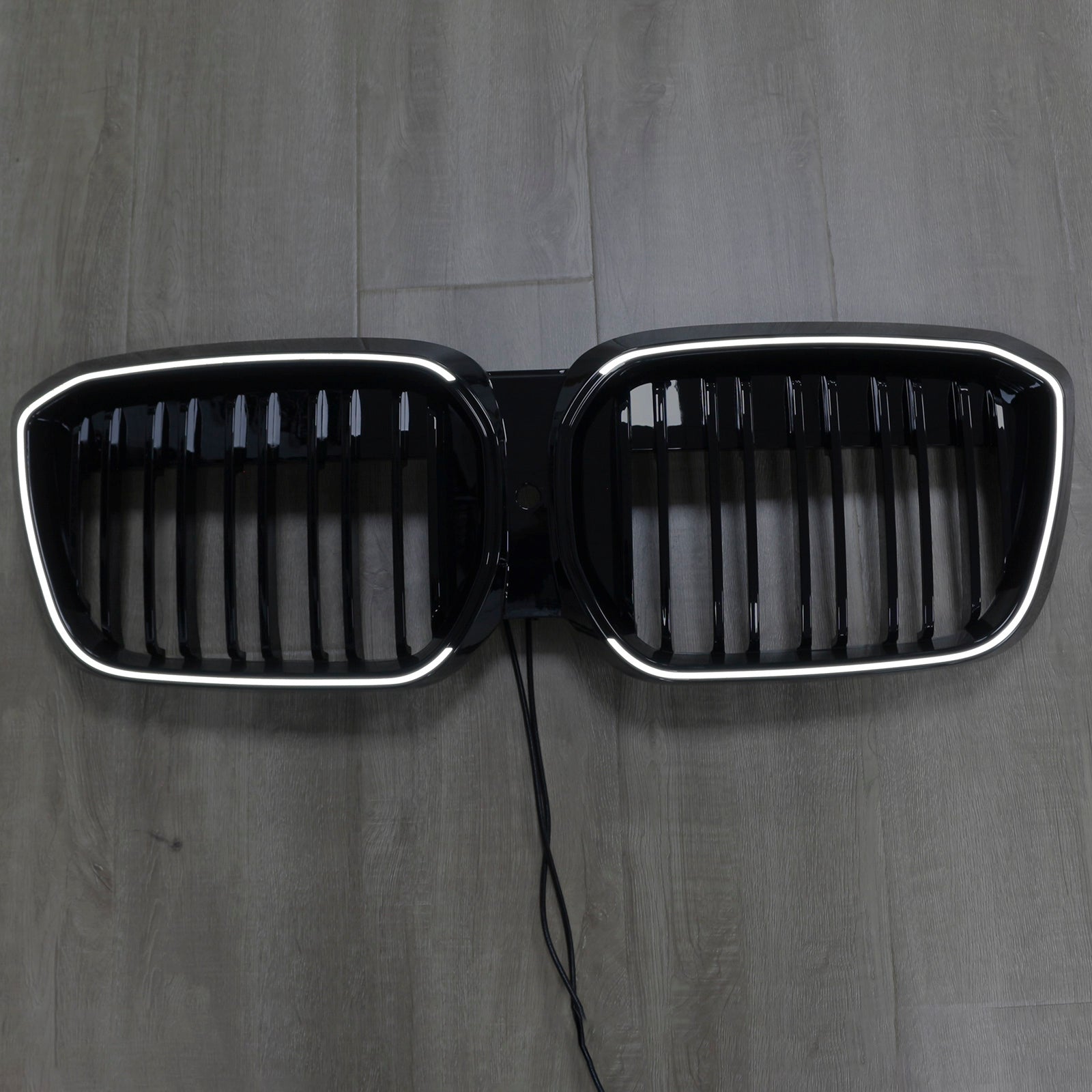2022-2024 BMW IX3 G08 LCI Double Slat Gloss Black Front Kidney Grill Grille