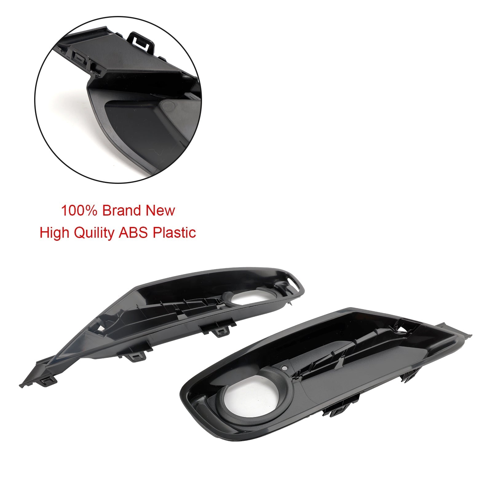 2013-2015 BMW ActiveHybrid 3 2PCS Front Bumper Fog Light Grille Covers 51117300739