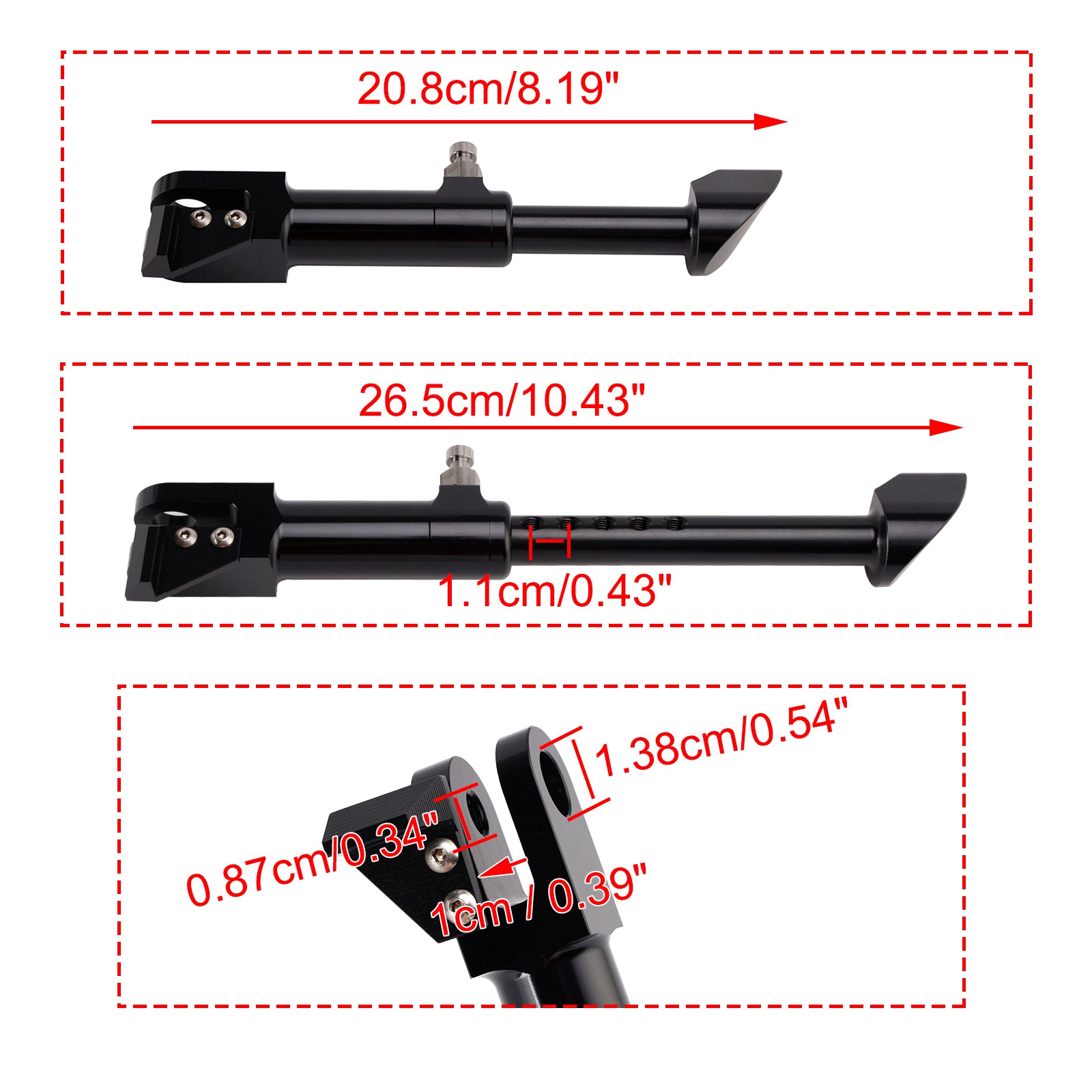 1999-2026 for Suzuki GSXR1300 Adjustable Foot Side Stand Kickstand