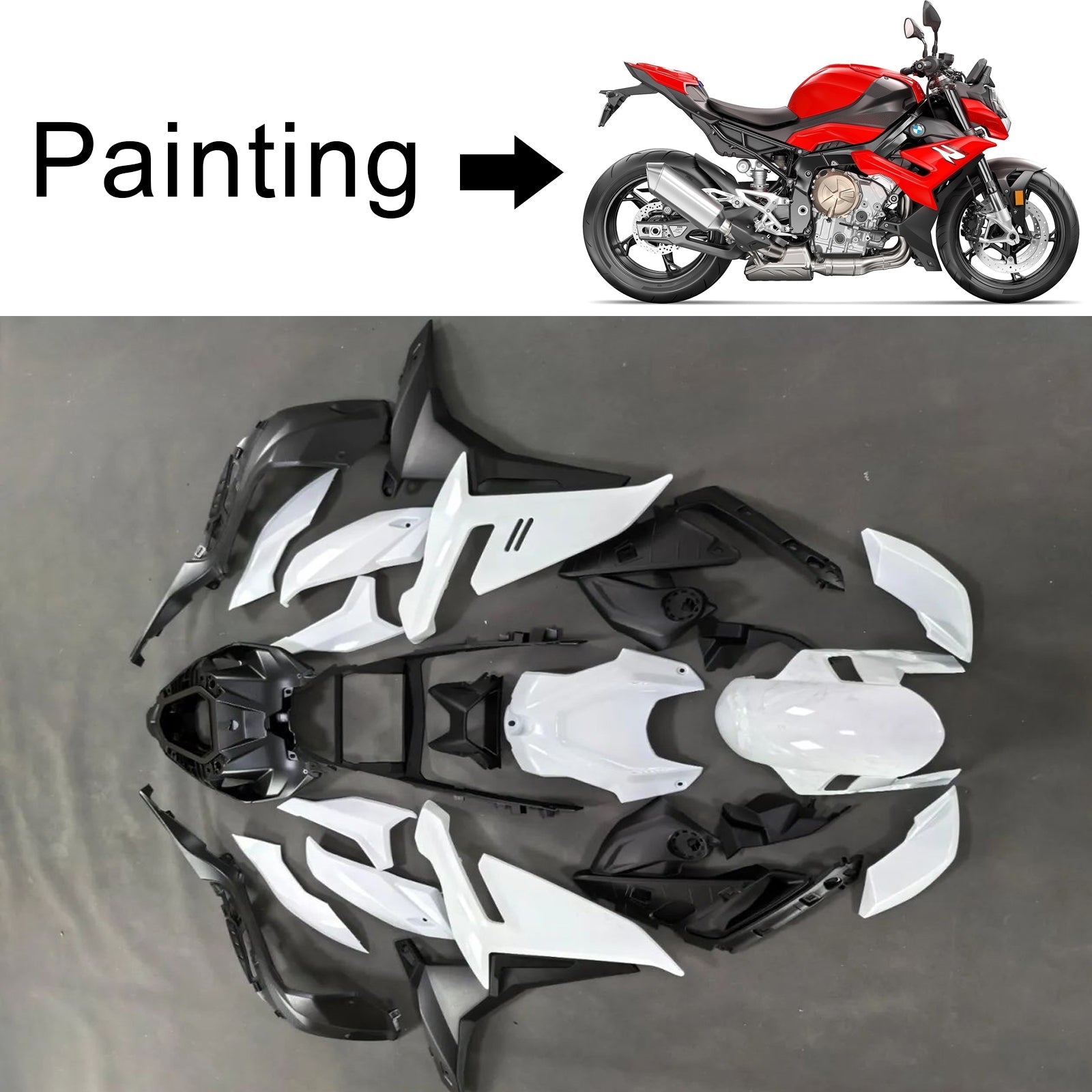 2021-2025 BMW S1000R Injection Fairing Kit Bodywork Plastic ABS