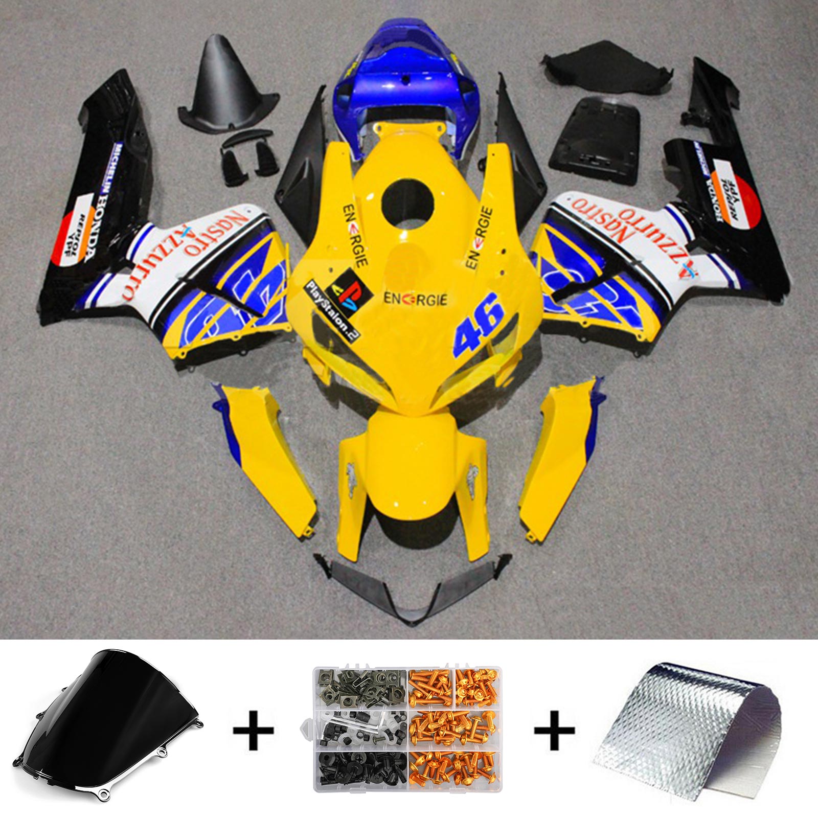 2005-2006 Honda CBR600RR F5 Fairing Kit Bodywork Plastic ABS