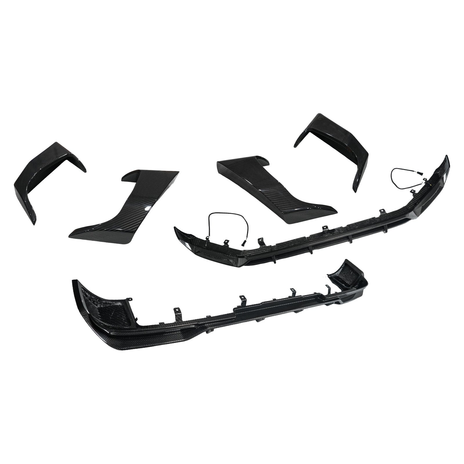 Dry Carbon Fiber Front Rear Bumper Lip + Side Air Vent Fit Benz G W465 2025+