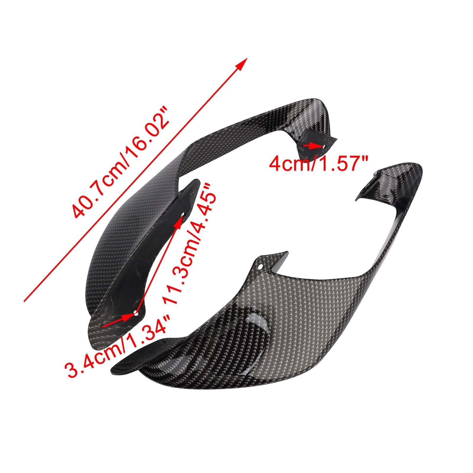 2021-2024 Yamaha YZF R1 R1M Front Side Winglets Wings Spoiler Fairing