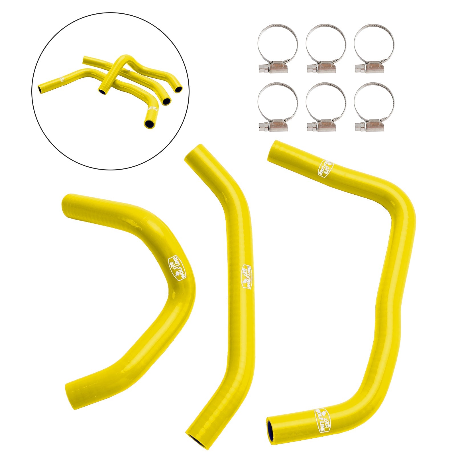 2023-2024 Kawasaki ZX4R ZX-4RR Silicone Radiator coolant Hose kit