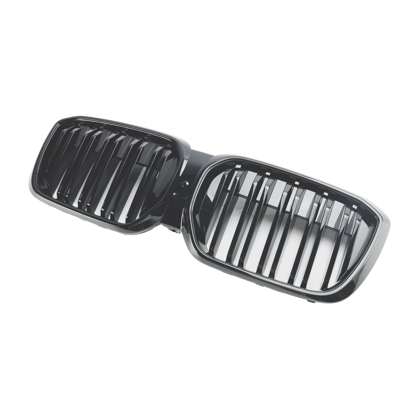 2022 2023 2024 BMW IX3 G08 LCI Double Slat Gloss Black Front Kidney Grill Grille