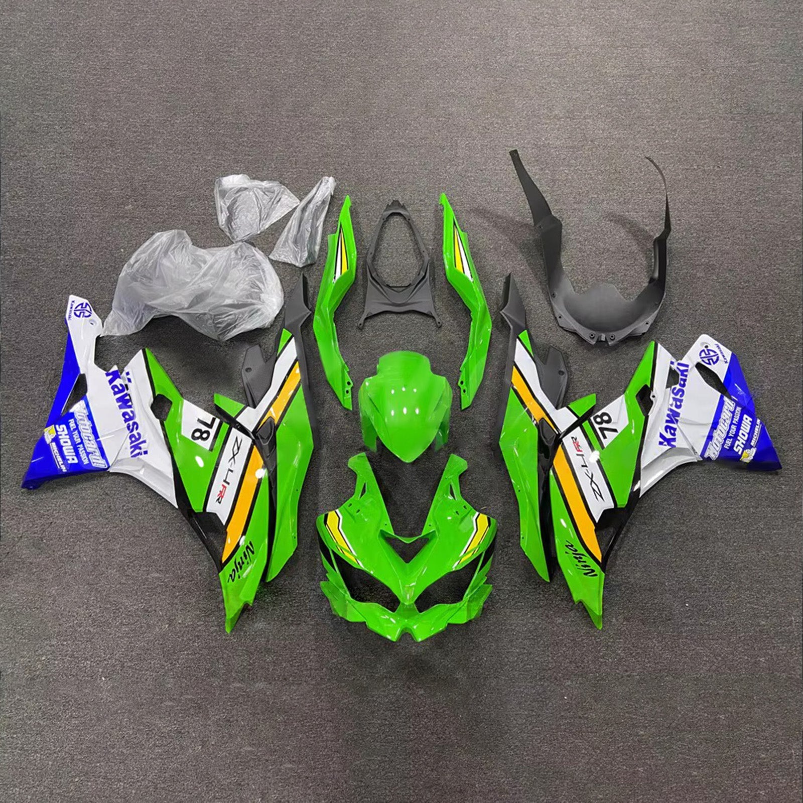 Injection Fairing Kit fit For Kawasaki Ninja ZX-25R ZX-4R ZX-4RR 2019-2025