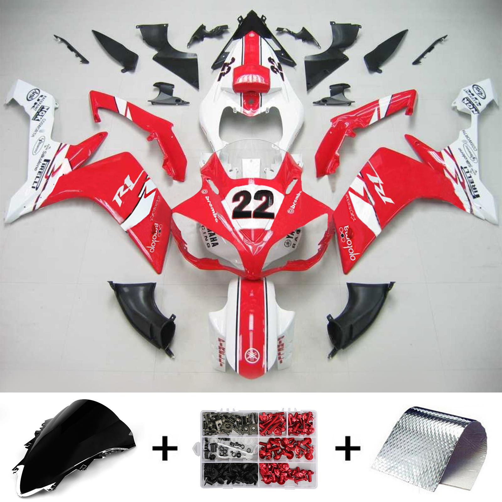 2007-2008 Yamaha YZF 1000 R1 Fairing Kit Generic