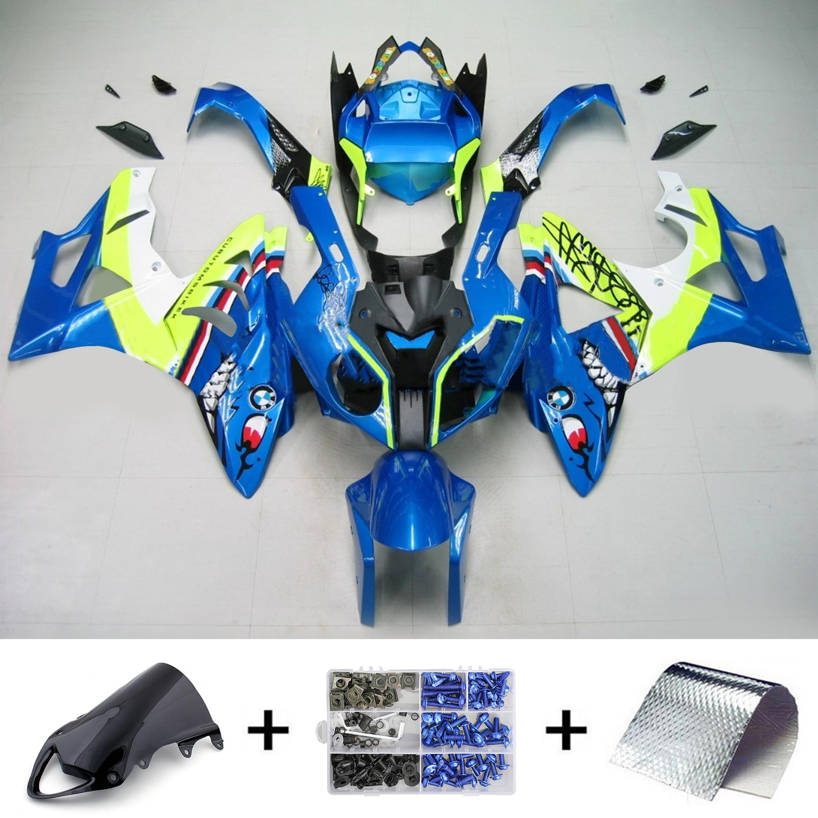 2009-2014 BMW S1000RR Fairing Kit Bodywork Plastic ABS Generic