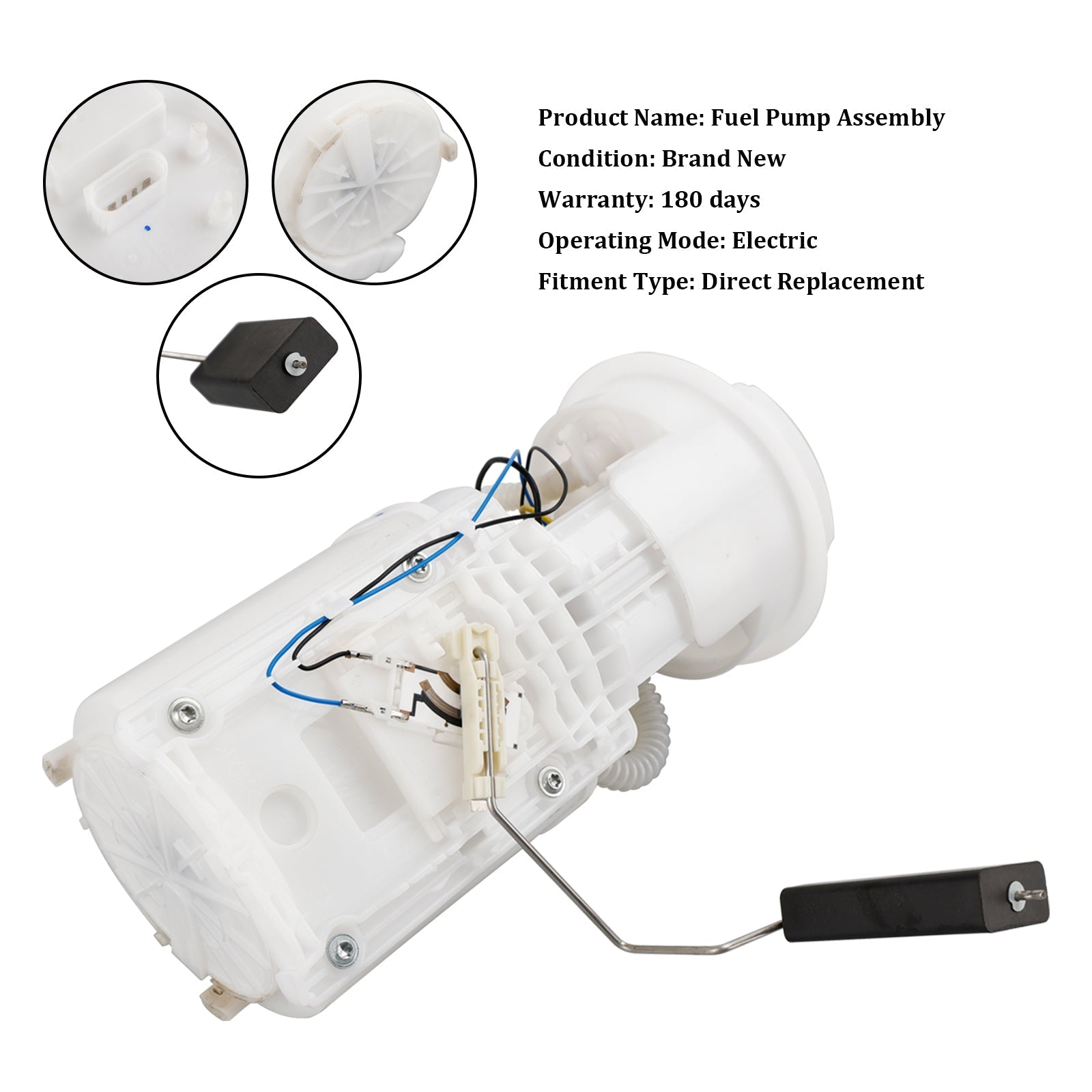 06/2000-05/2006 Seat Toledo Mk II (1M2) 1.6L 1.8L 2.3L Fuel Pump Module Assembly 1J0919051B Generic