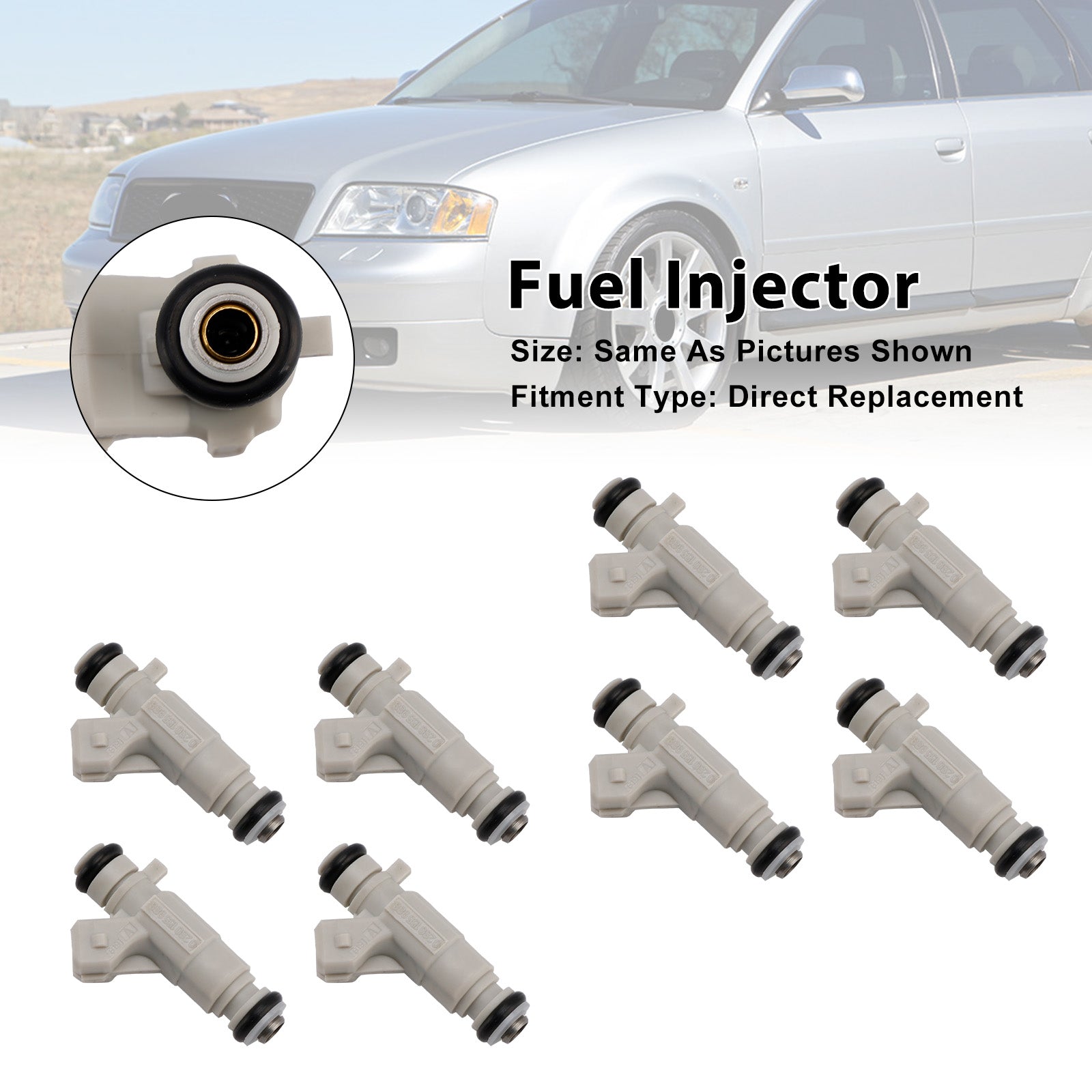 8Pcs Fuel Injector For Audi S6 S8 4.2L V8 2001-2003 0280155988 077133551Q