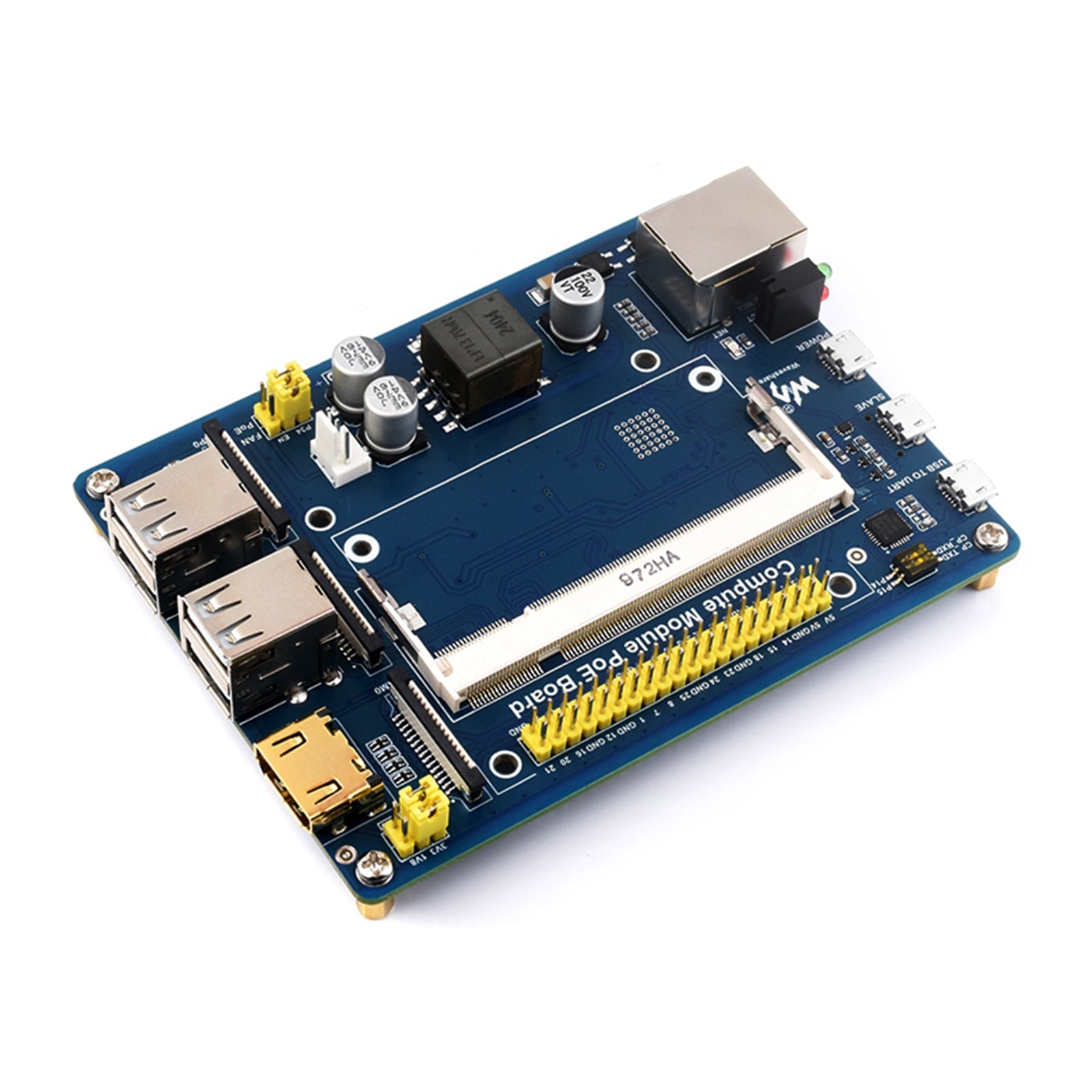 Raspberry Pi Compute Module Expansion Board CM4S/CM3 Baseboard POE Power Supply
