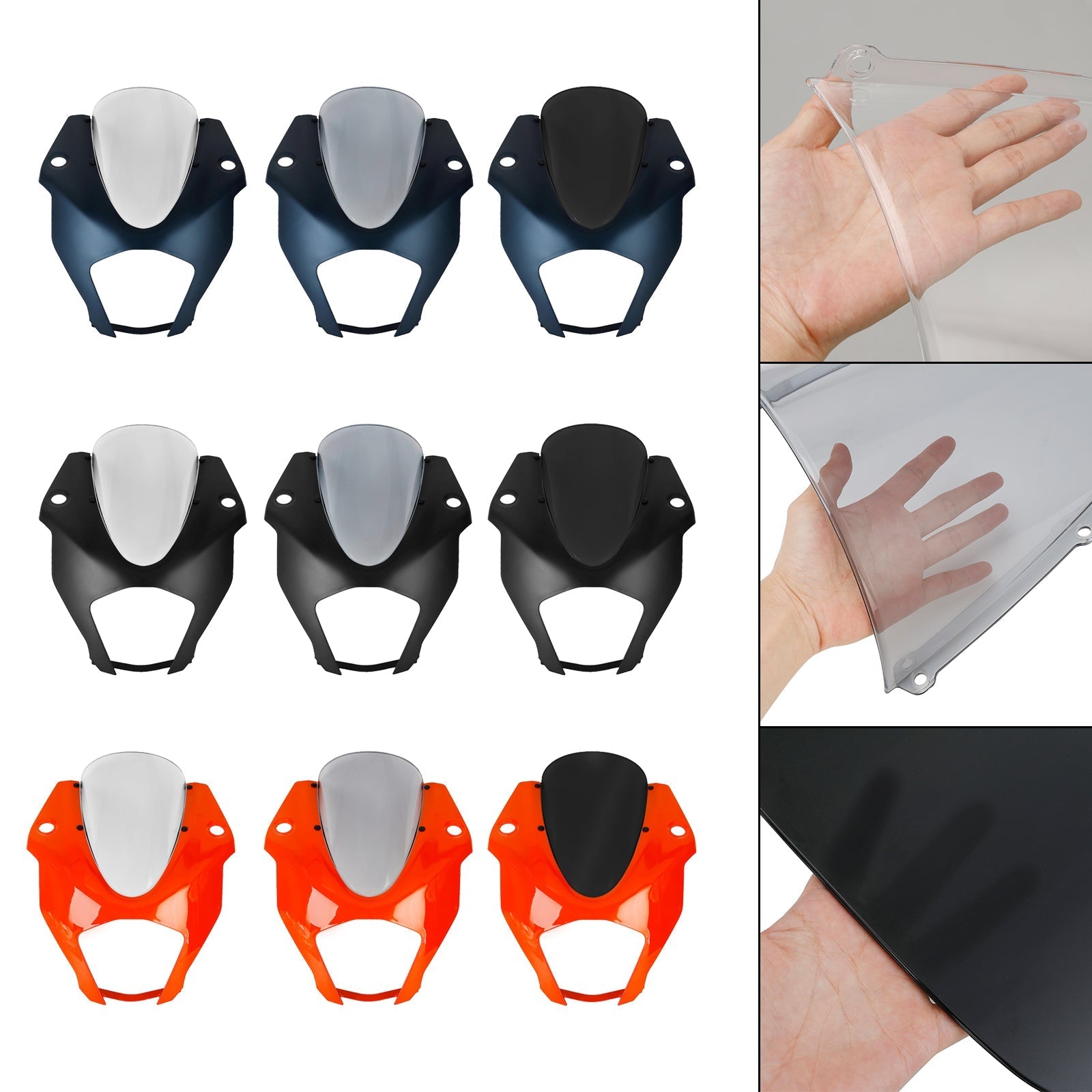 2022-2023 RC390 Windshield WindScreen Headlight Fairing Cover Generic