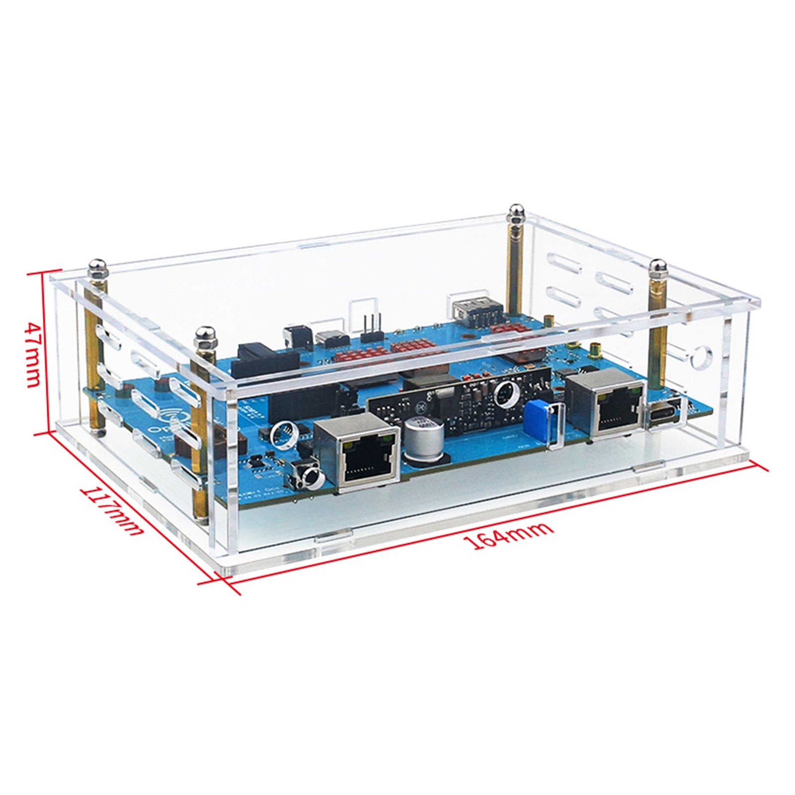 BananaPi Openwrtone Shell Acrylic Transparent Protective Shell External Antenna