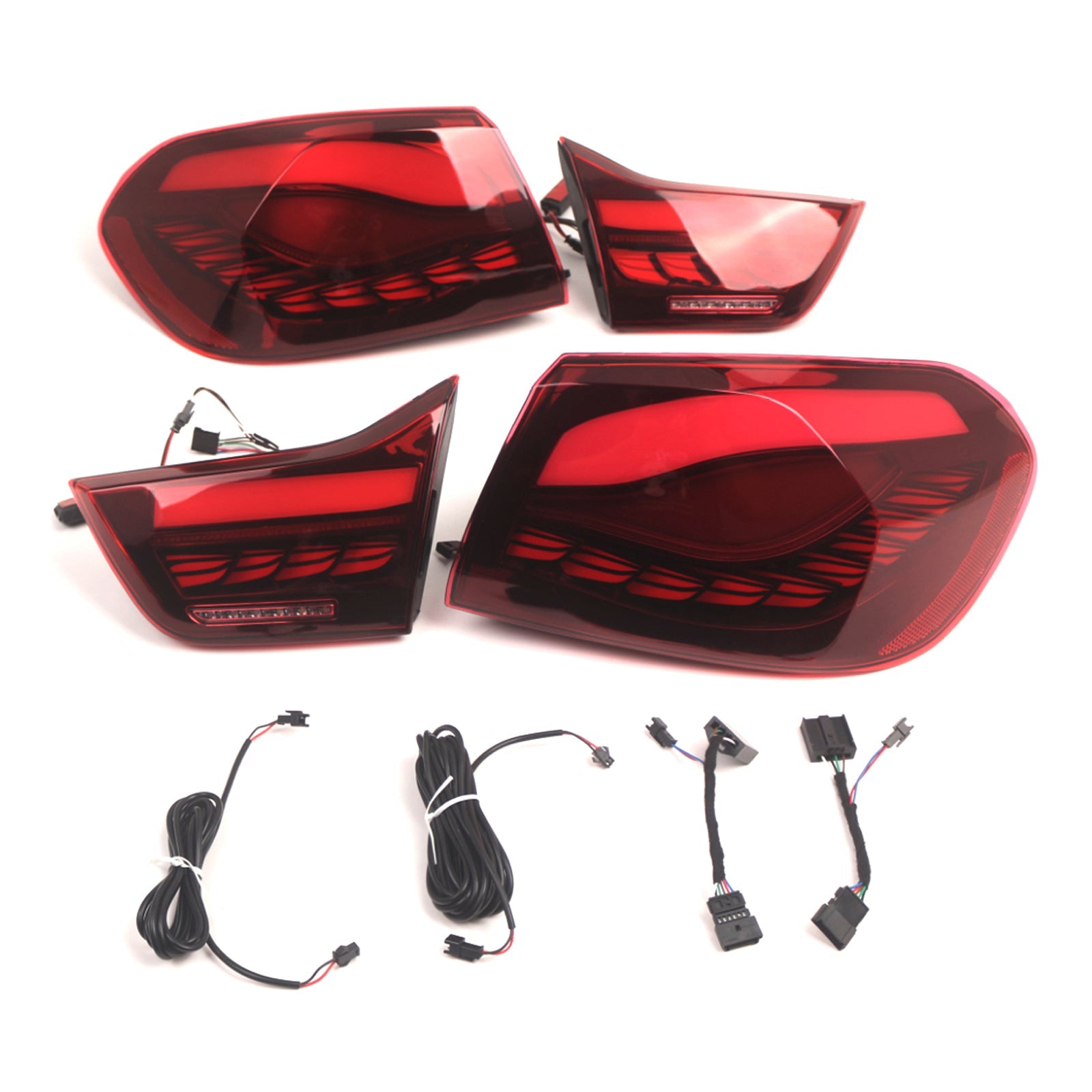 2014-2020 BMW F36 (Gran Coupe/Convertible) L&R Red LED Tail Lights Rear Lamp Assembly 63217296100 63217296099