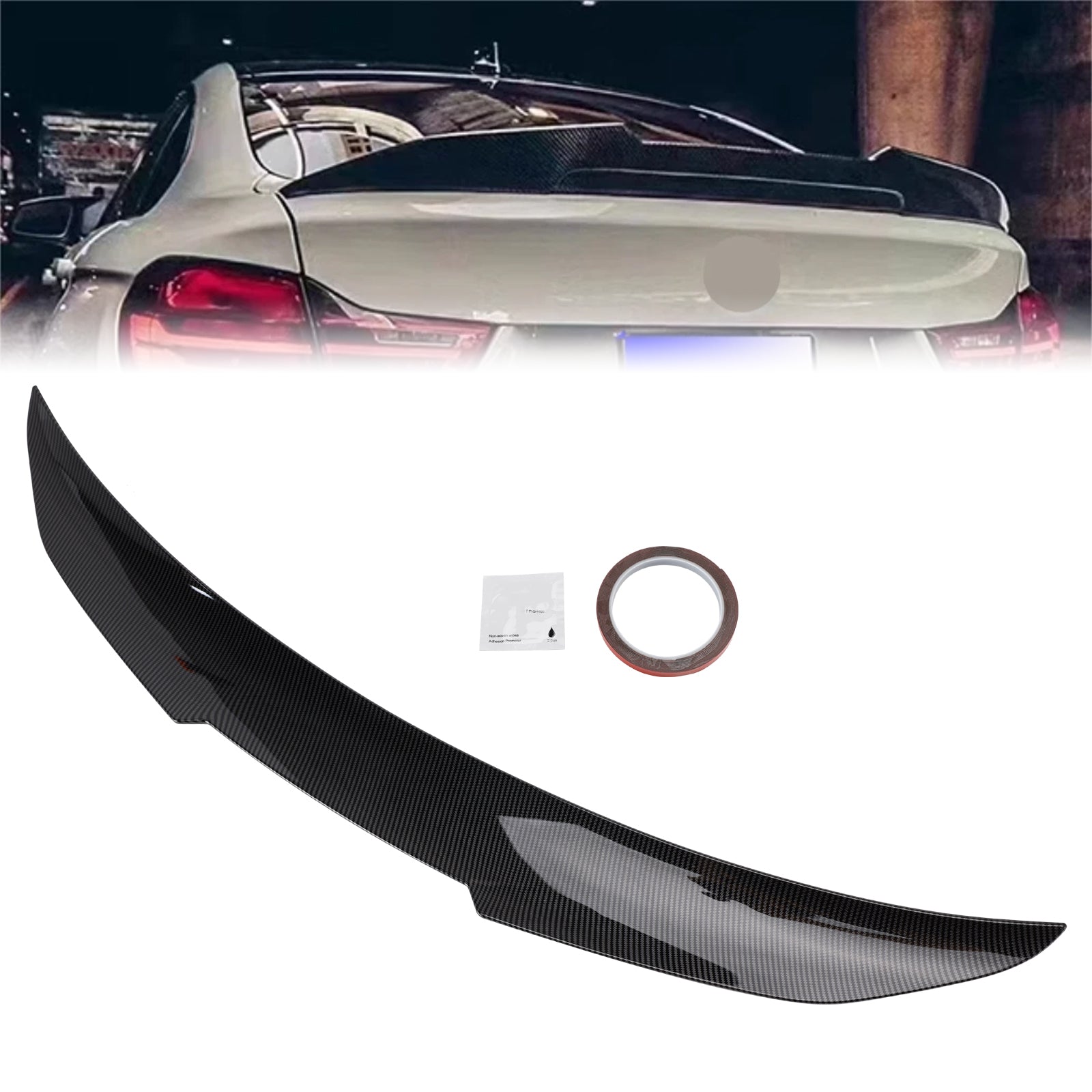 2014-2020 BMW 4 Series F36 4DR Coupe Carbon Fiber Look Rear Boot Spoiler PSM Style