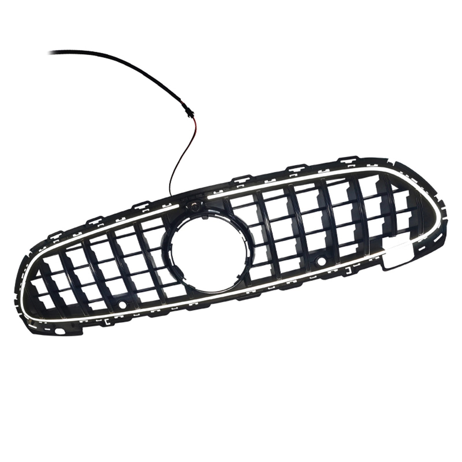 2022-2026 Fit Mercedes Benz W206 W/Camera GTR-Style Front Bumper Grille Grill