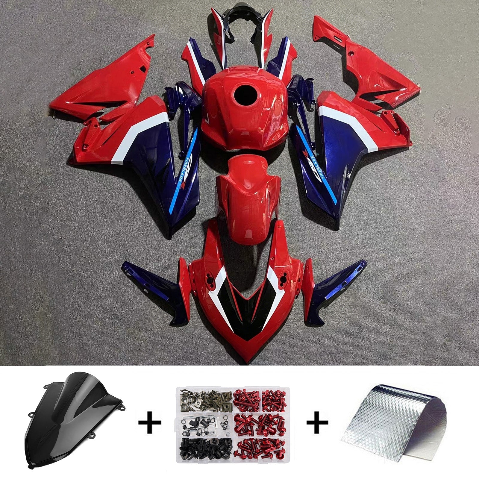 Injection Fairing Kit Bodywork Plastic ABS For Honda CBR500R 2022-2023