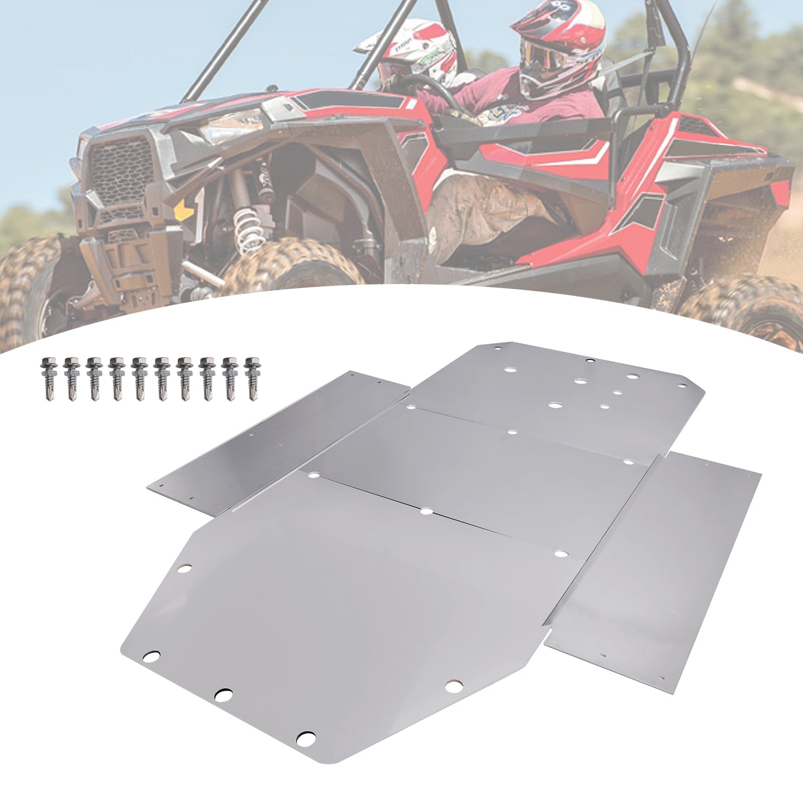 2015-2016 Polaris RZR S 900 Aluminum Skid Plate Chassis Protector