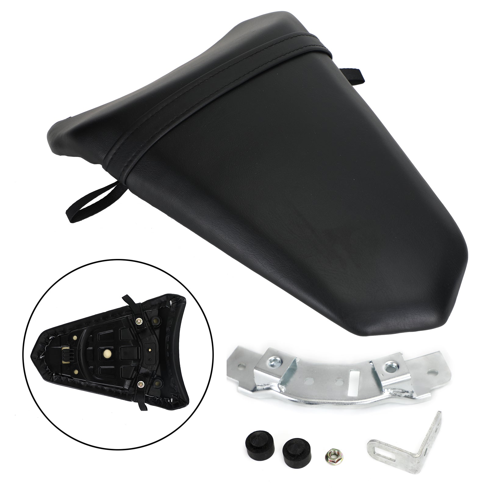 Areyourshop Rear Passenger Seat Black Cushion Fit For Kawasaki Ninja 650 Ex650 2017-2019