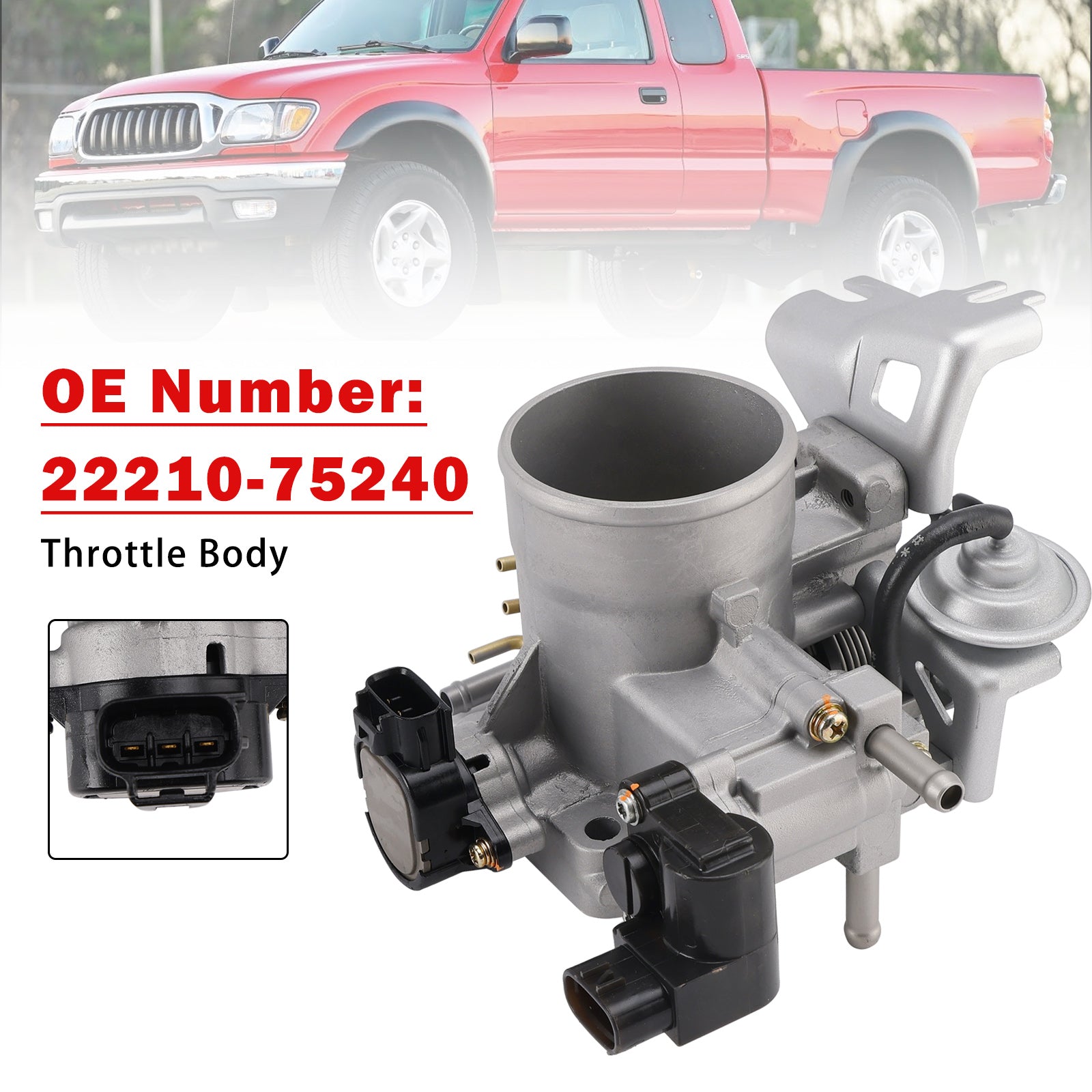 2004-2004 For Toyota Tacoma 4Runner 2.4L 2.7L Throttle Body 22210-75240
