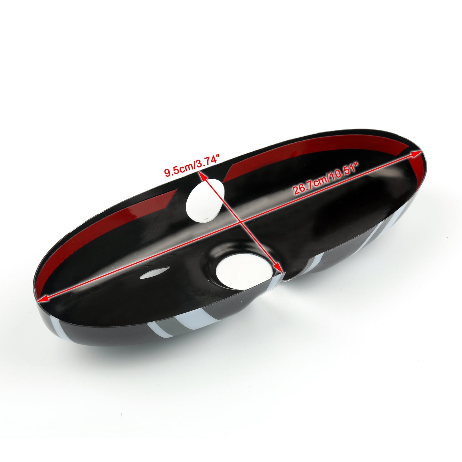 Black Union Jack UK Flag Rear View Mirror Cover For R61 2012-2016 Paceman Cooper and Cooper S