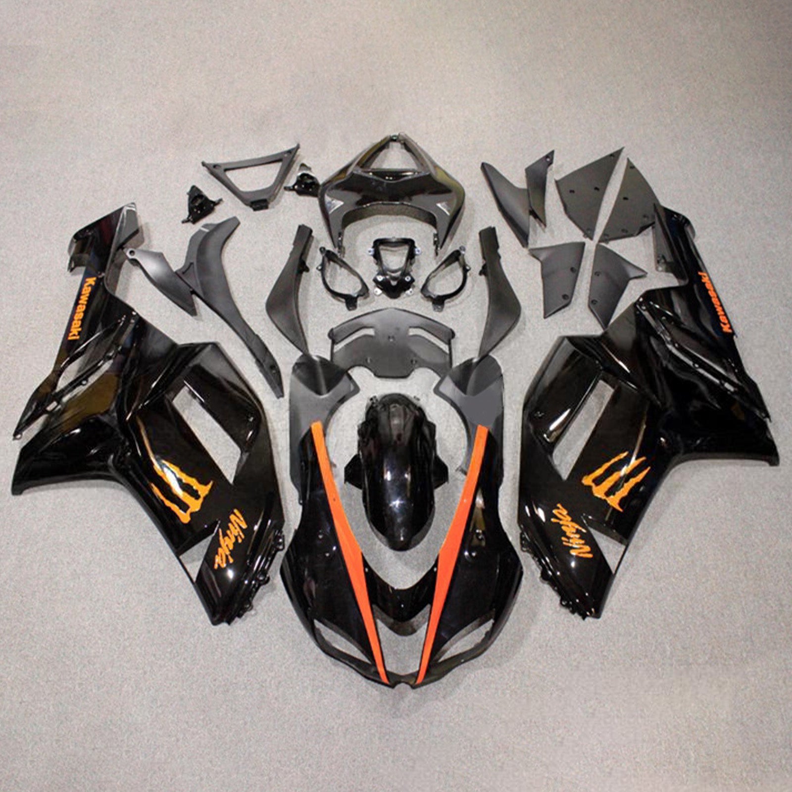 Injection Fairing Kit Bodywork Plastic ABS fit For Kawasaki ZX6R 636 2007-2008