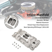 Dual Plane Intake Manifold fit Chevy Small Block 305 327 350 400 57-86 High Rise