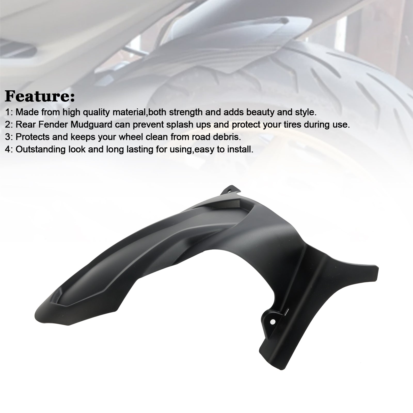 2017-2019 Yamaha T-MAX530 Rear Fender Mudguard Fairing