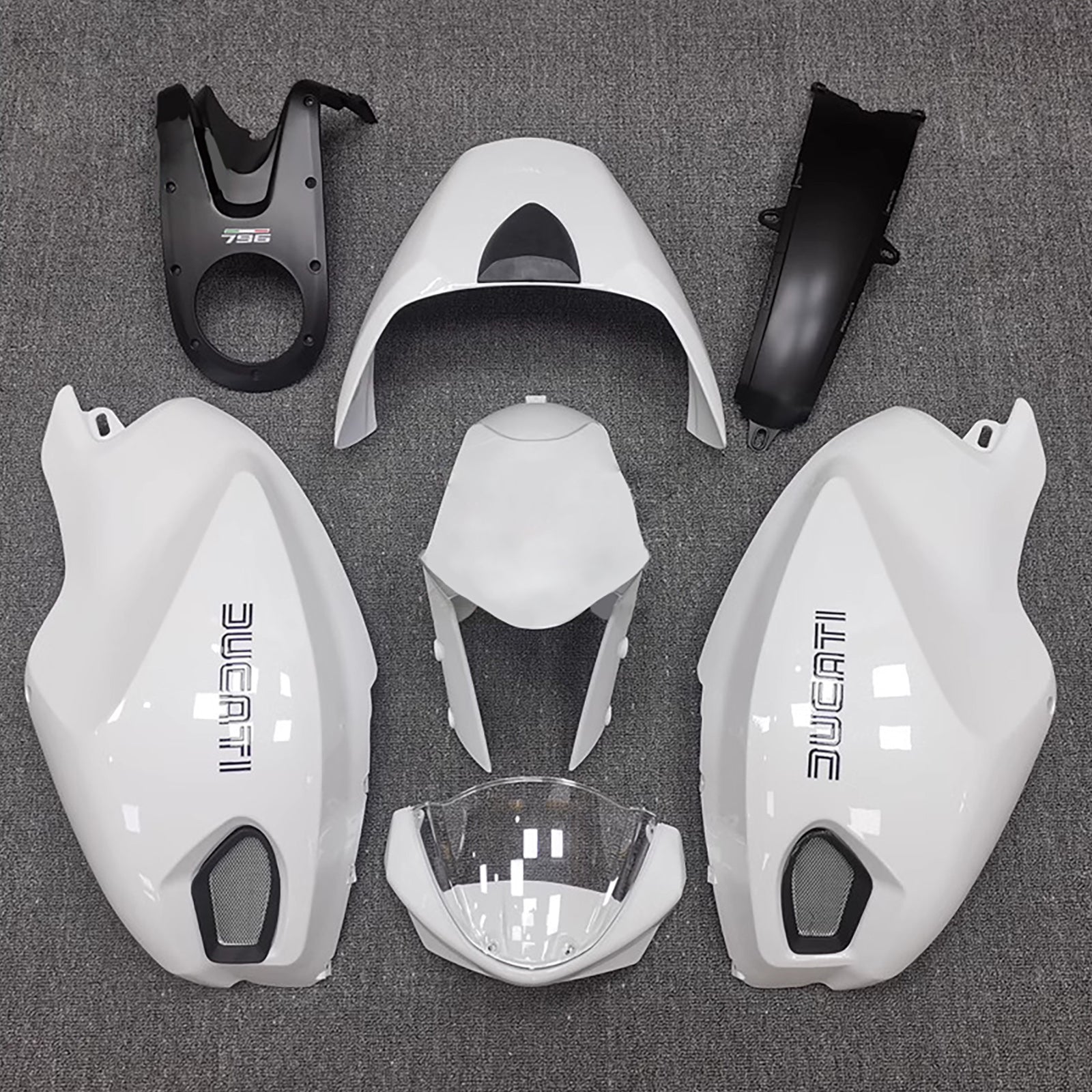 All Years Ducati Monster 696 796 1100 S EVO Injection Fairing Kit Bodywork