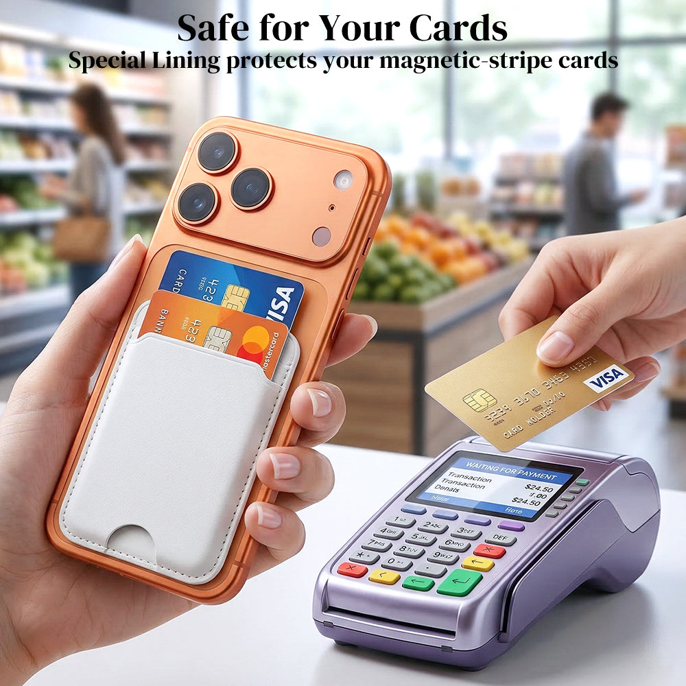 Magnetic Card Holder MagSafe Wallet RFID Protection for iPhone 17/16/15/14/13/12