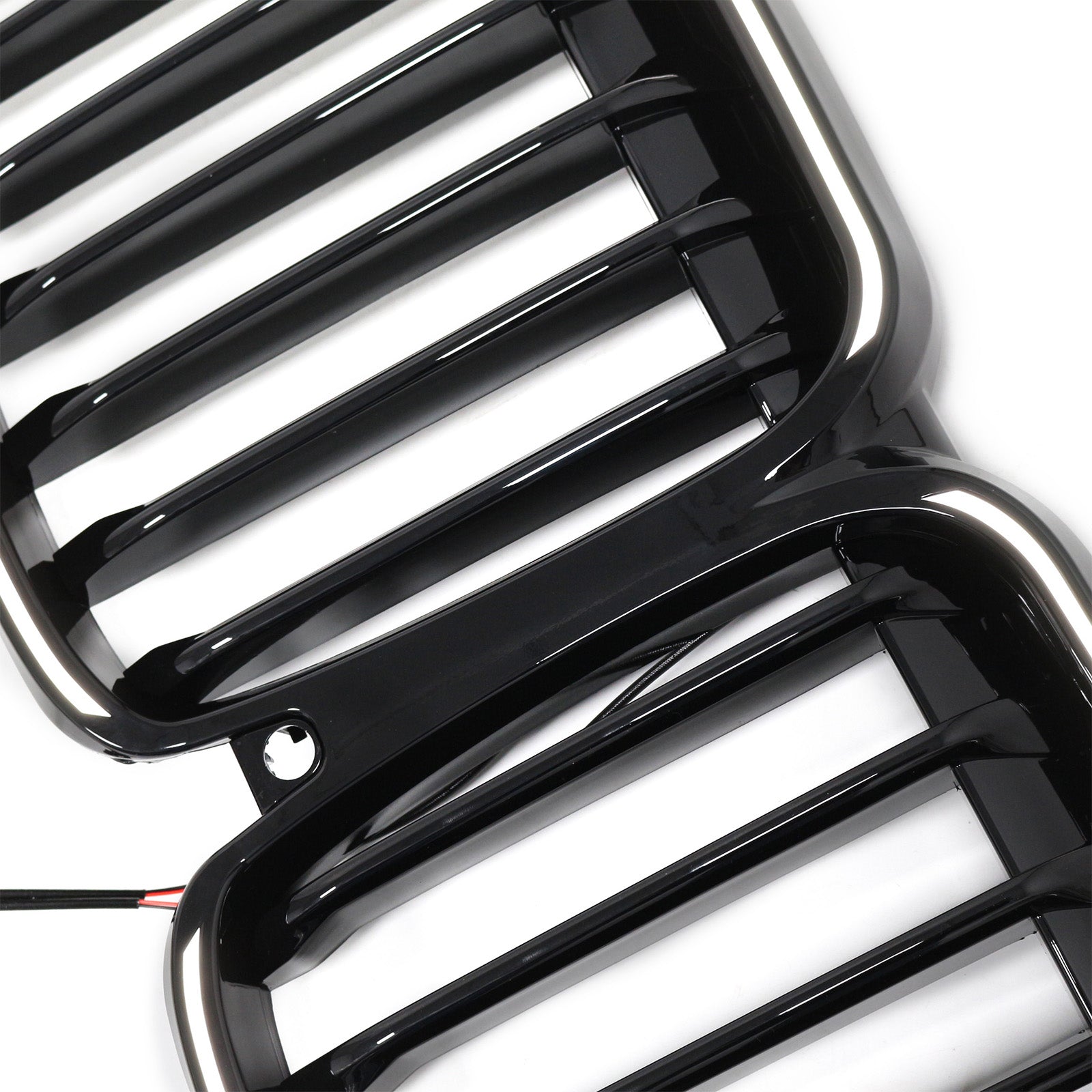 2019-2022 Fit BMW X7 G07 Single Slat Gloss Black Front Kidney Grill Grille